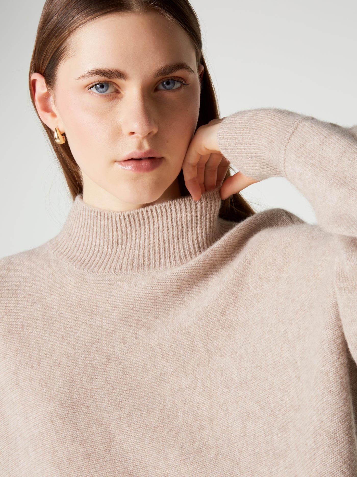 pull fabiana - Cachemire épais - oat