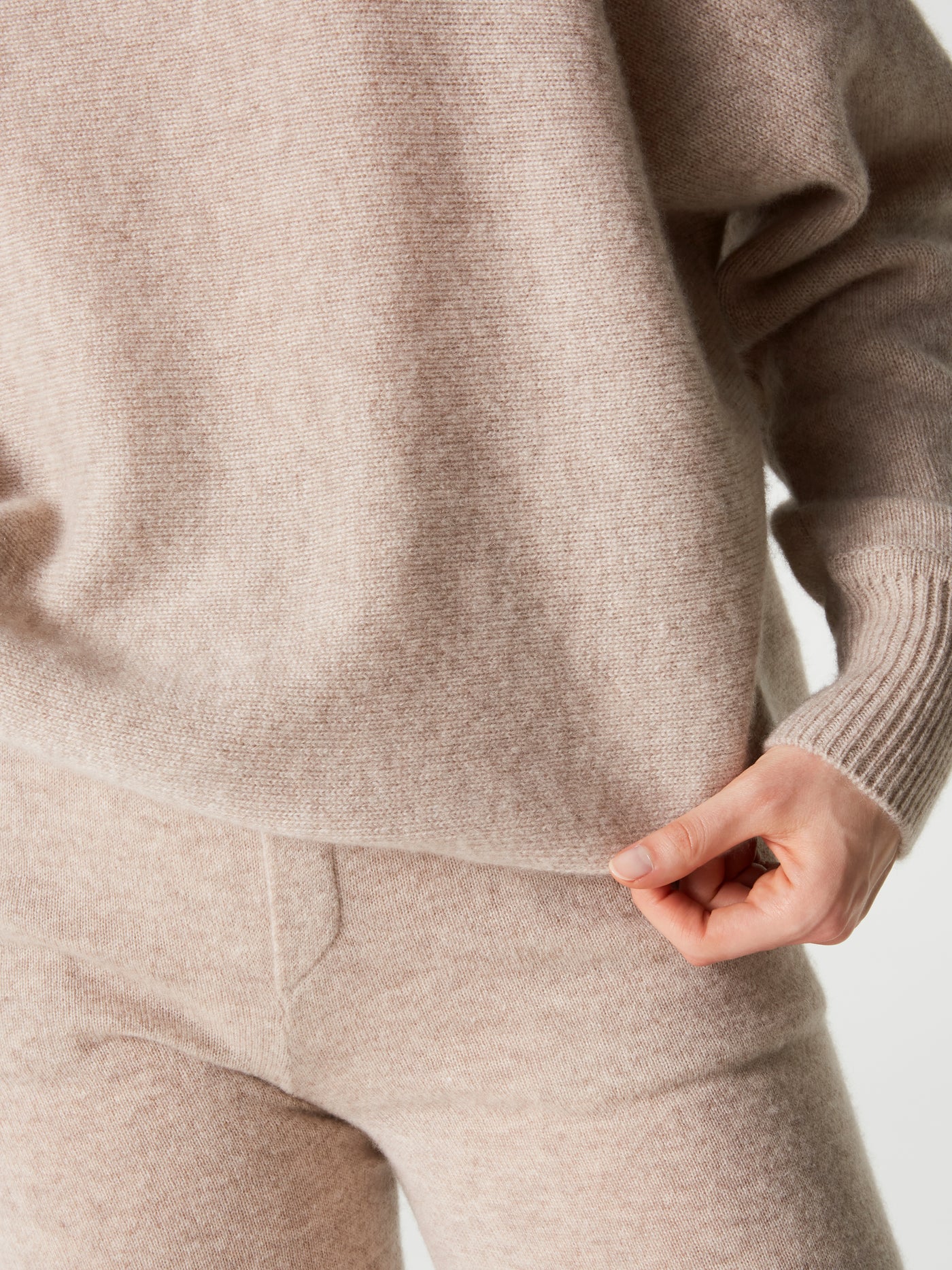 pull fabiana - Cachemire épais - oat