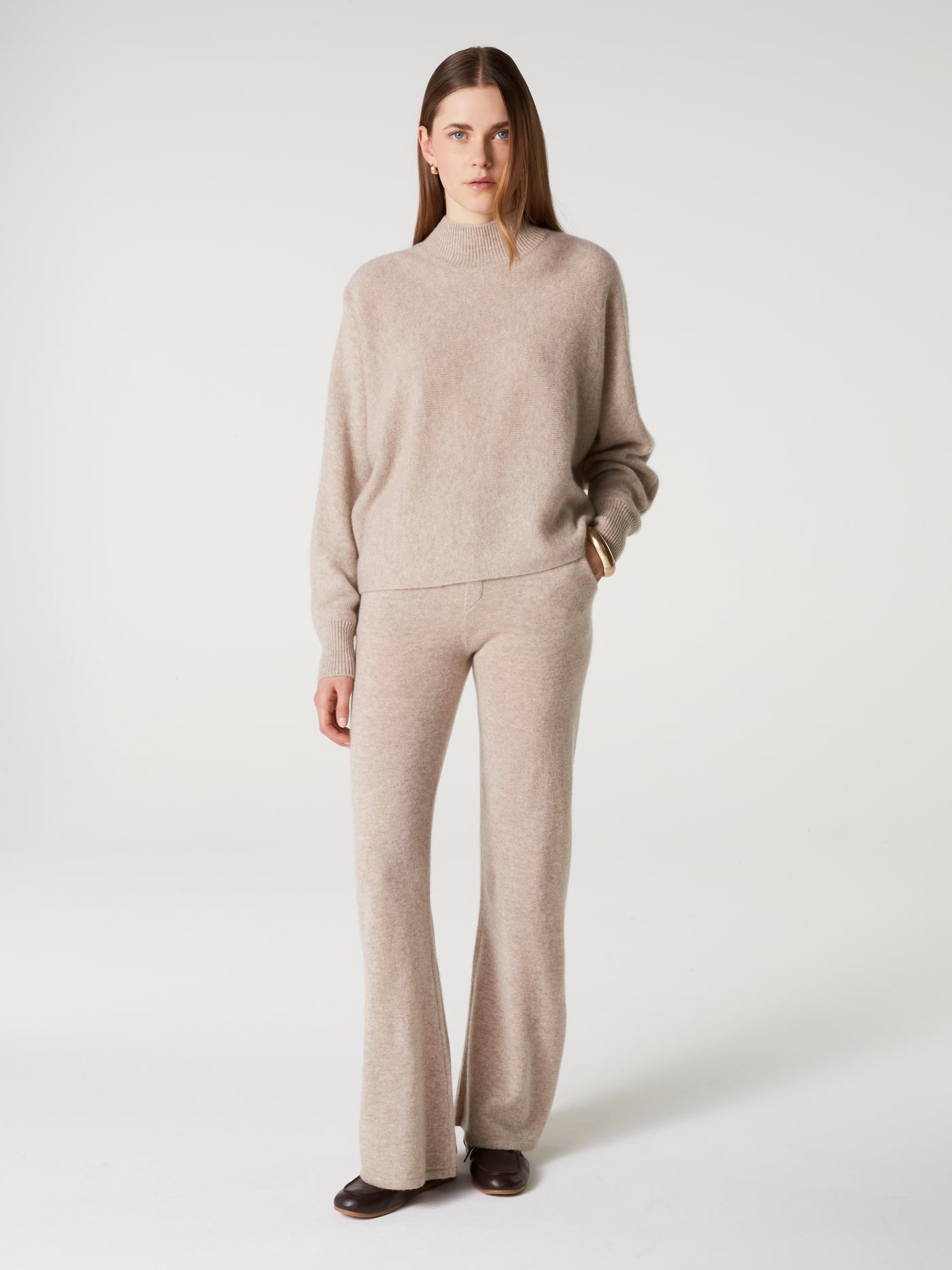 pull fabiana - Cachemire épais - oat