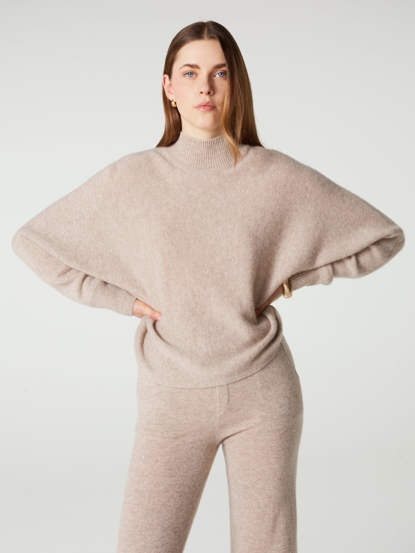 pull fabiana - Cachemire épais - oat