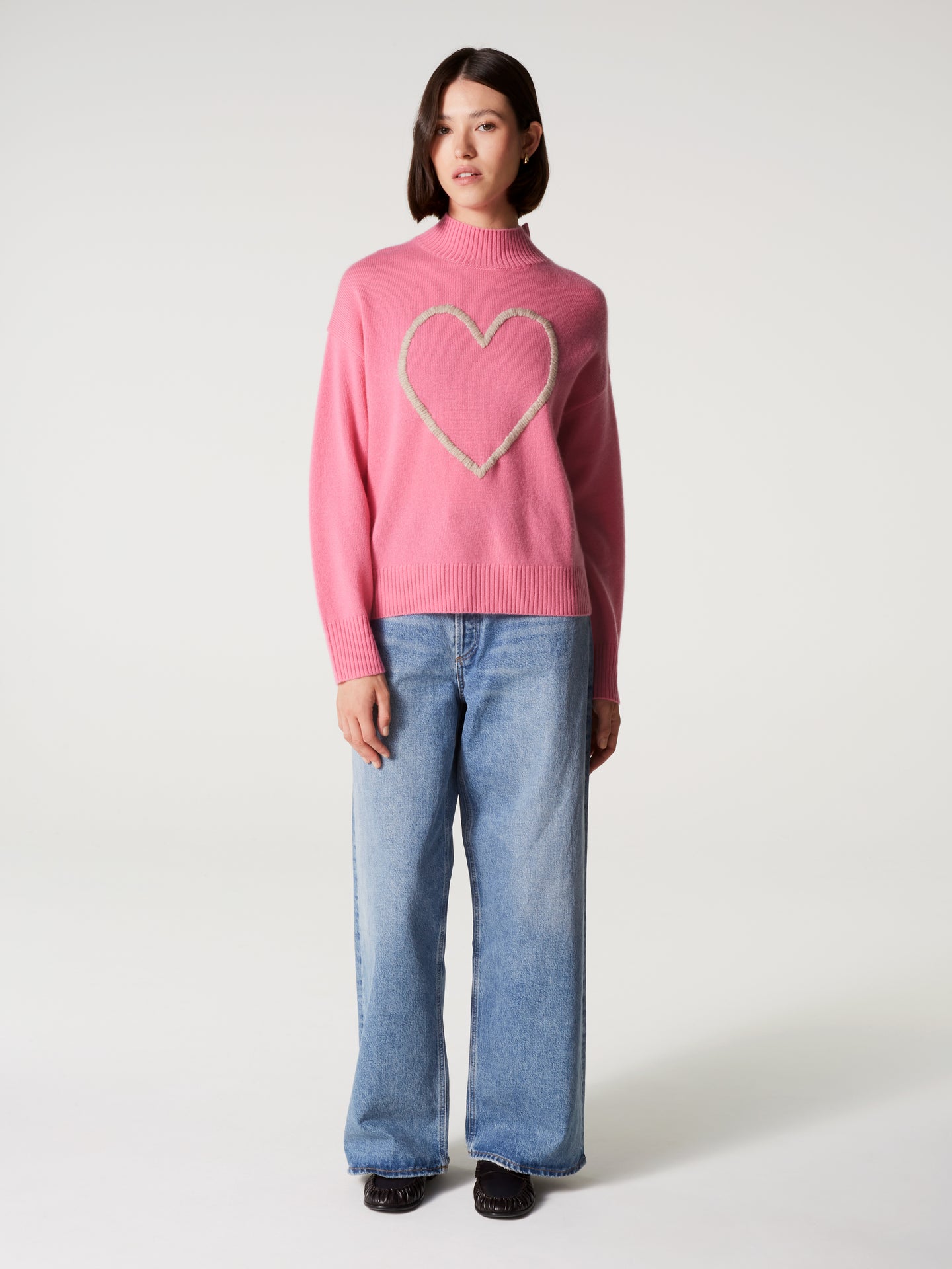pull jill - Cachemire épais - pink
