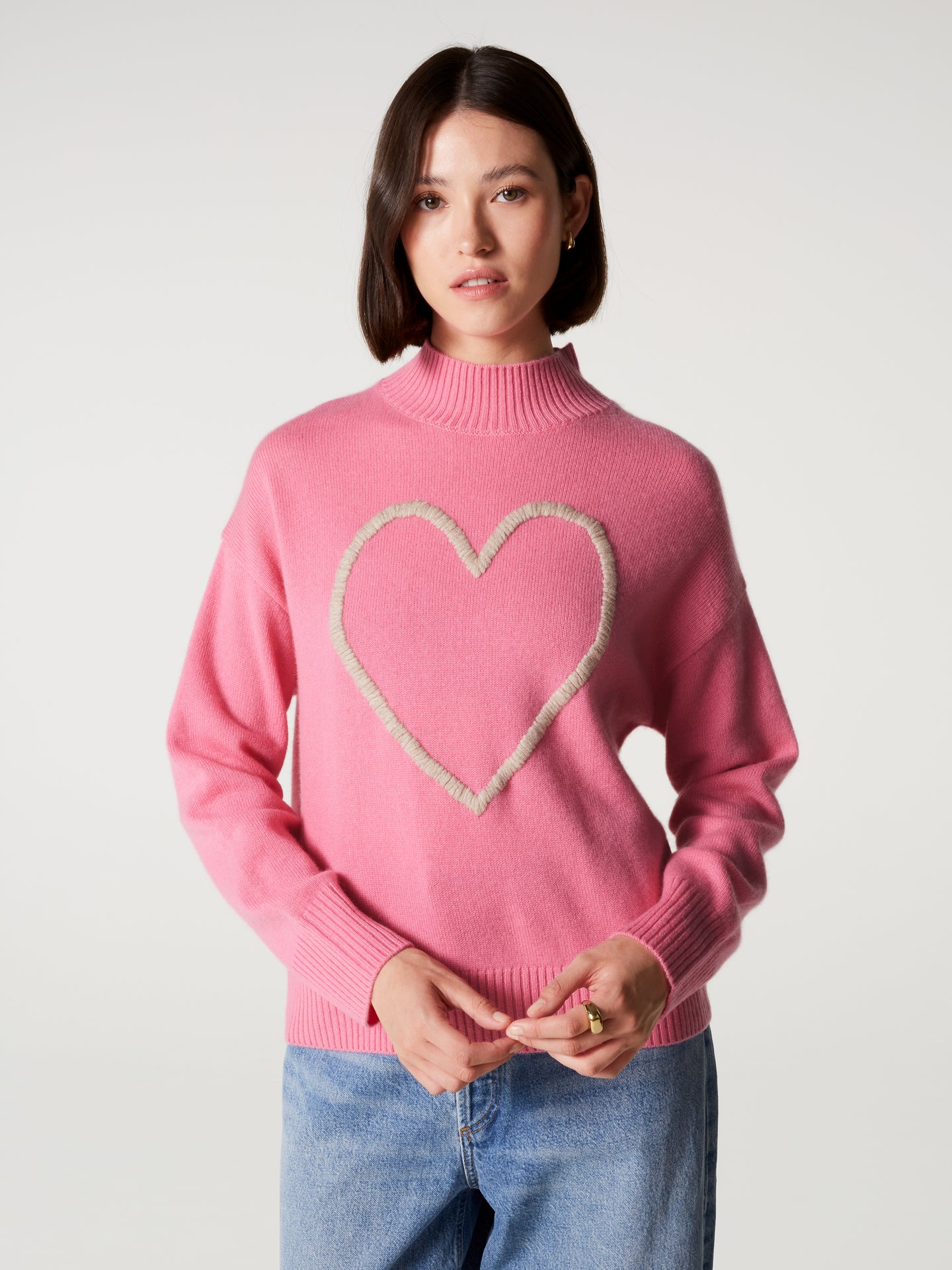 pull jill - Cachemire épais - pink