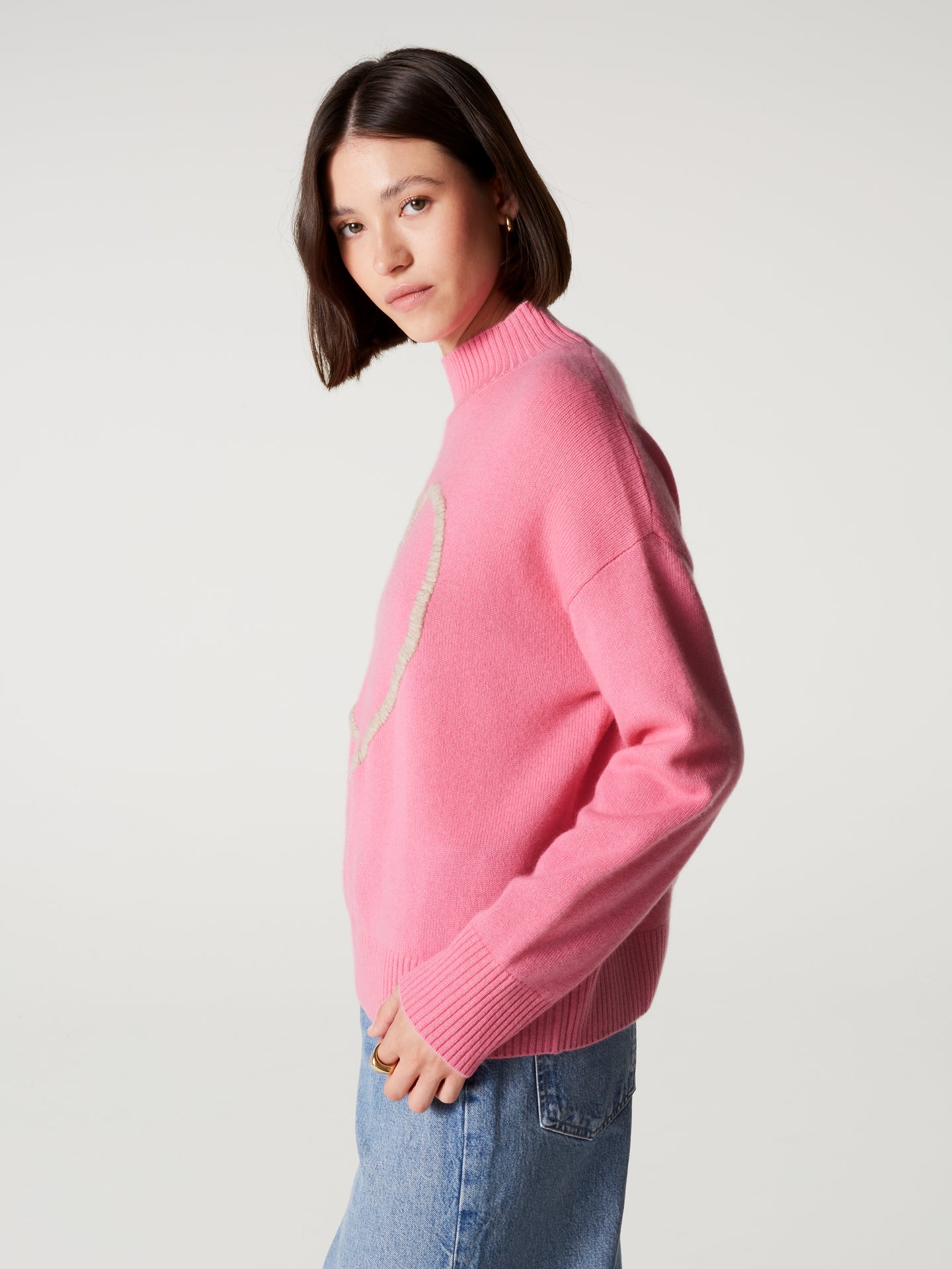 pull jill - Cachemire épais - pink