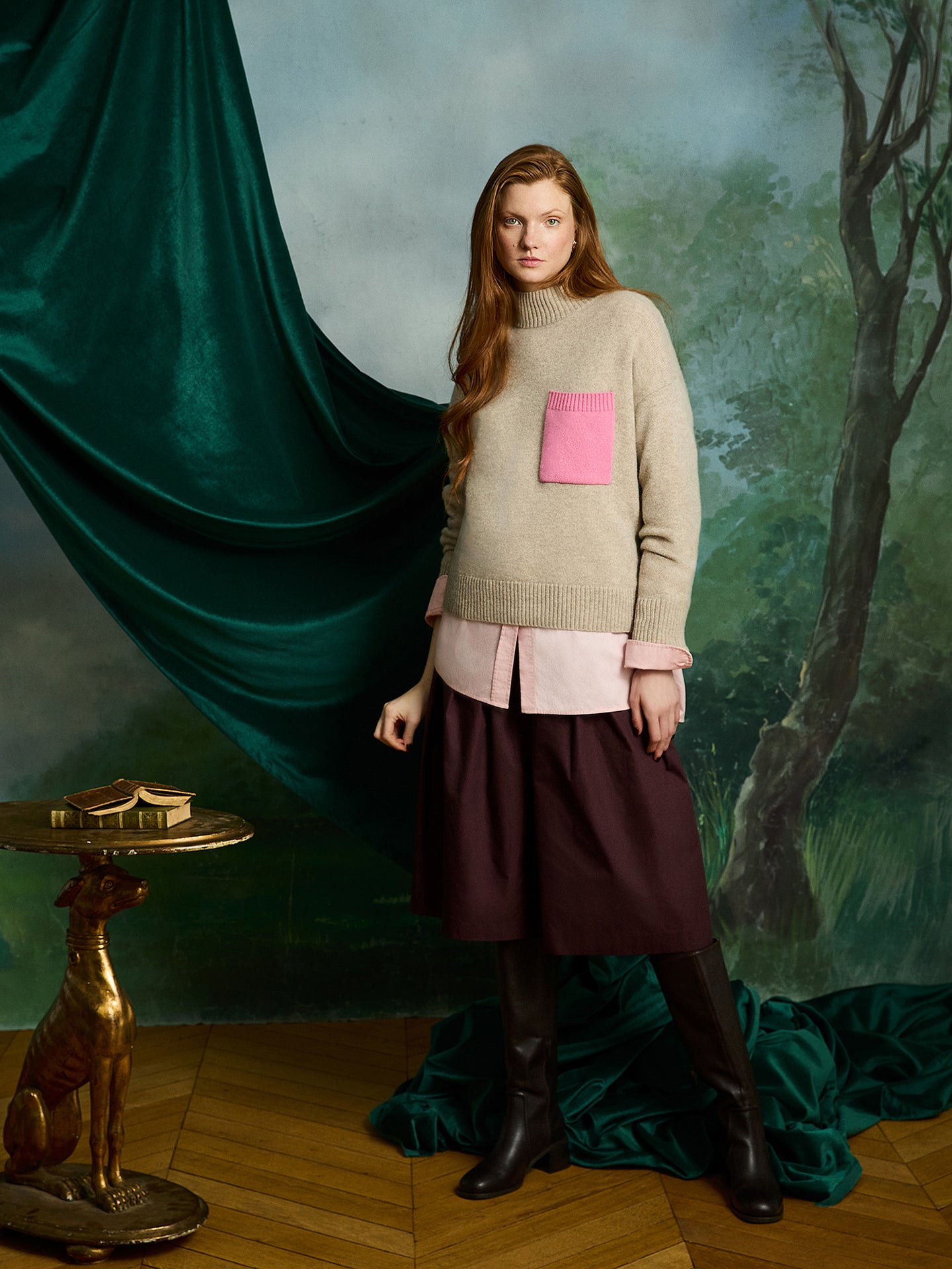 pull jillian - Cachemire épais - oat