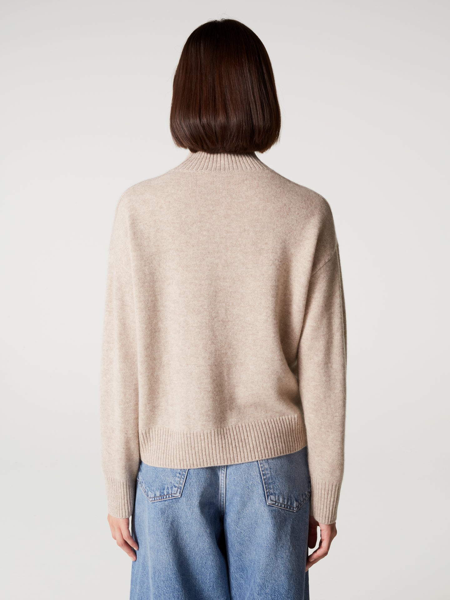 pull jillian - Cachemire épais - oat