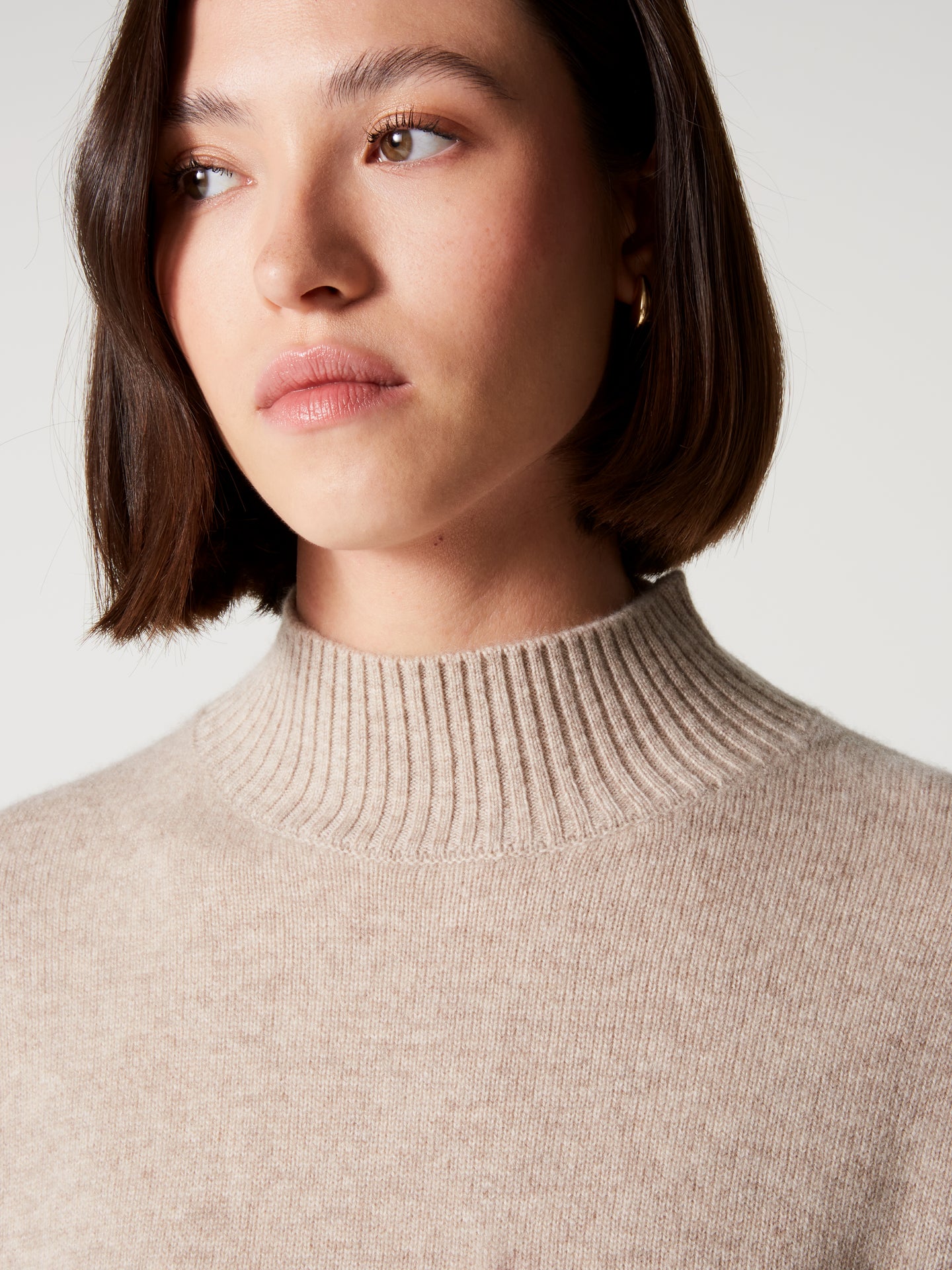 pull jillian - Cachemire épais - oat