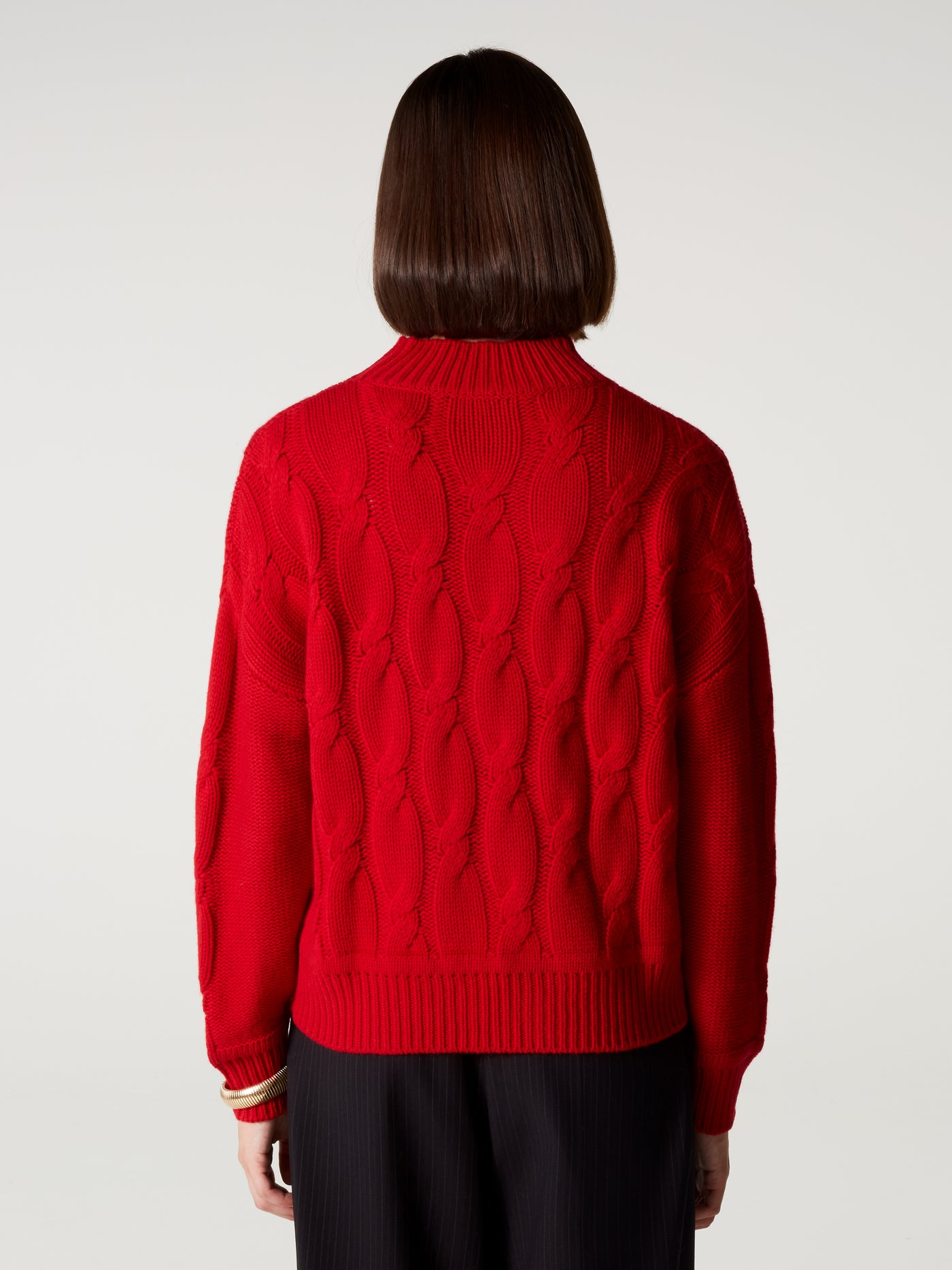 Pull Lya - Laine cachemire - rouge