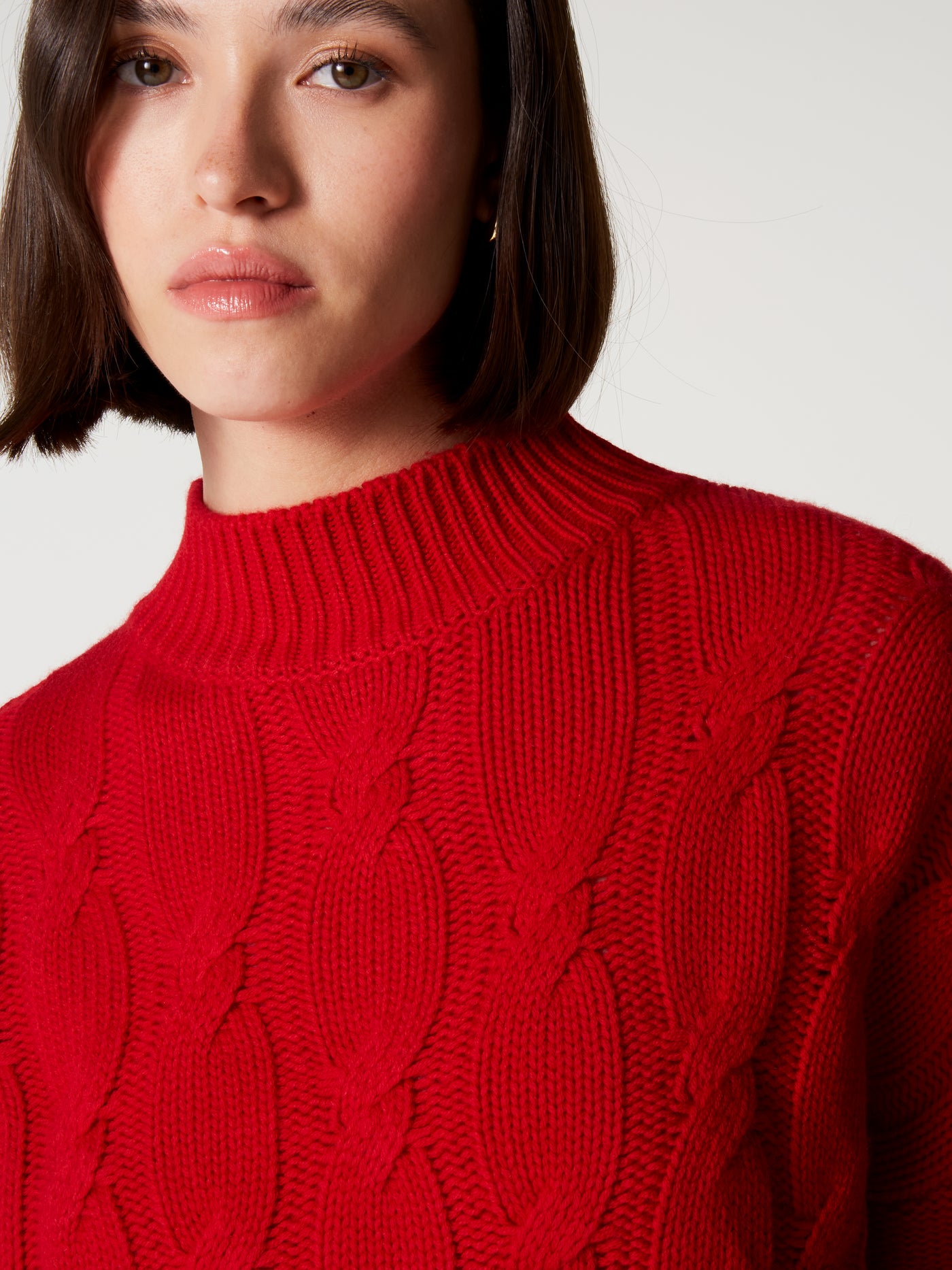 Pull Lya - Laine cachemire - rouge