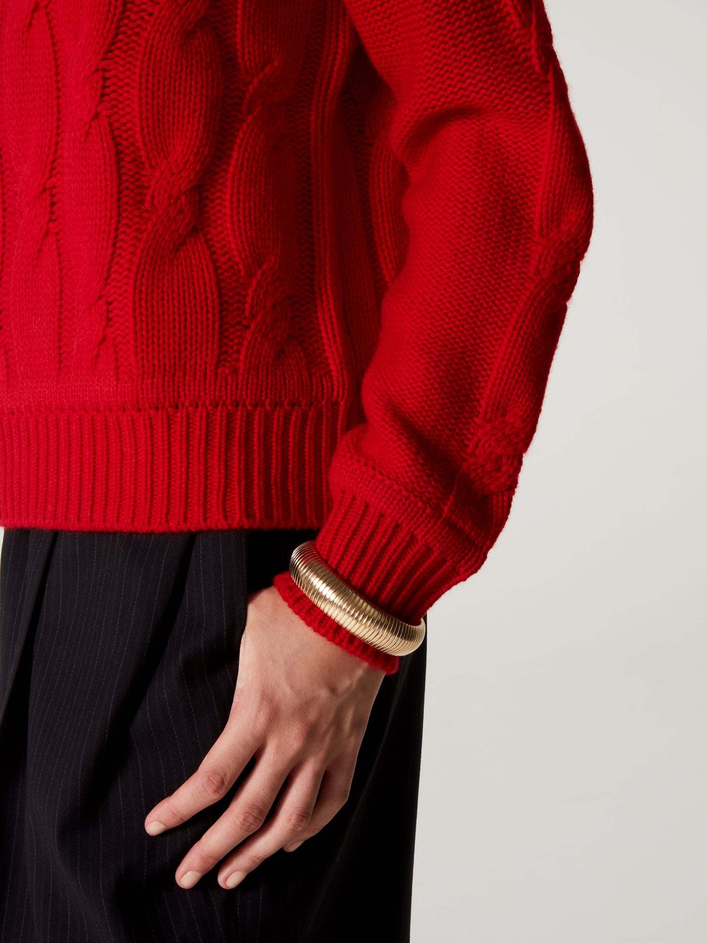 Pull Lya - Laine cachemire - rouge