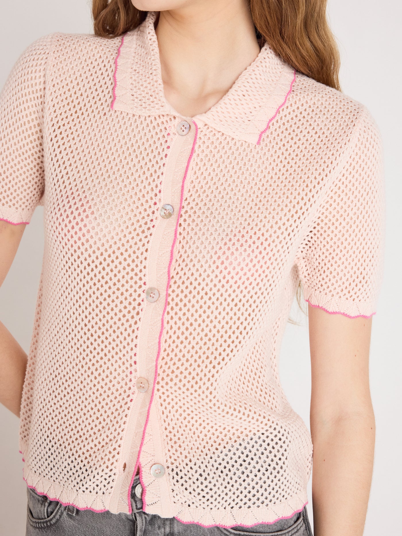 molly - Chemise en coton cachemire - blush