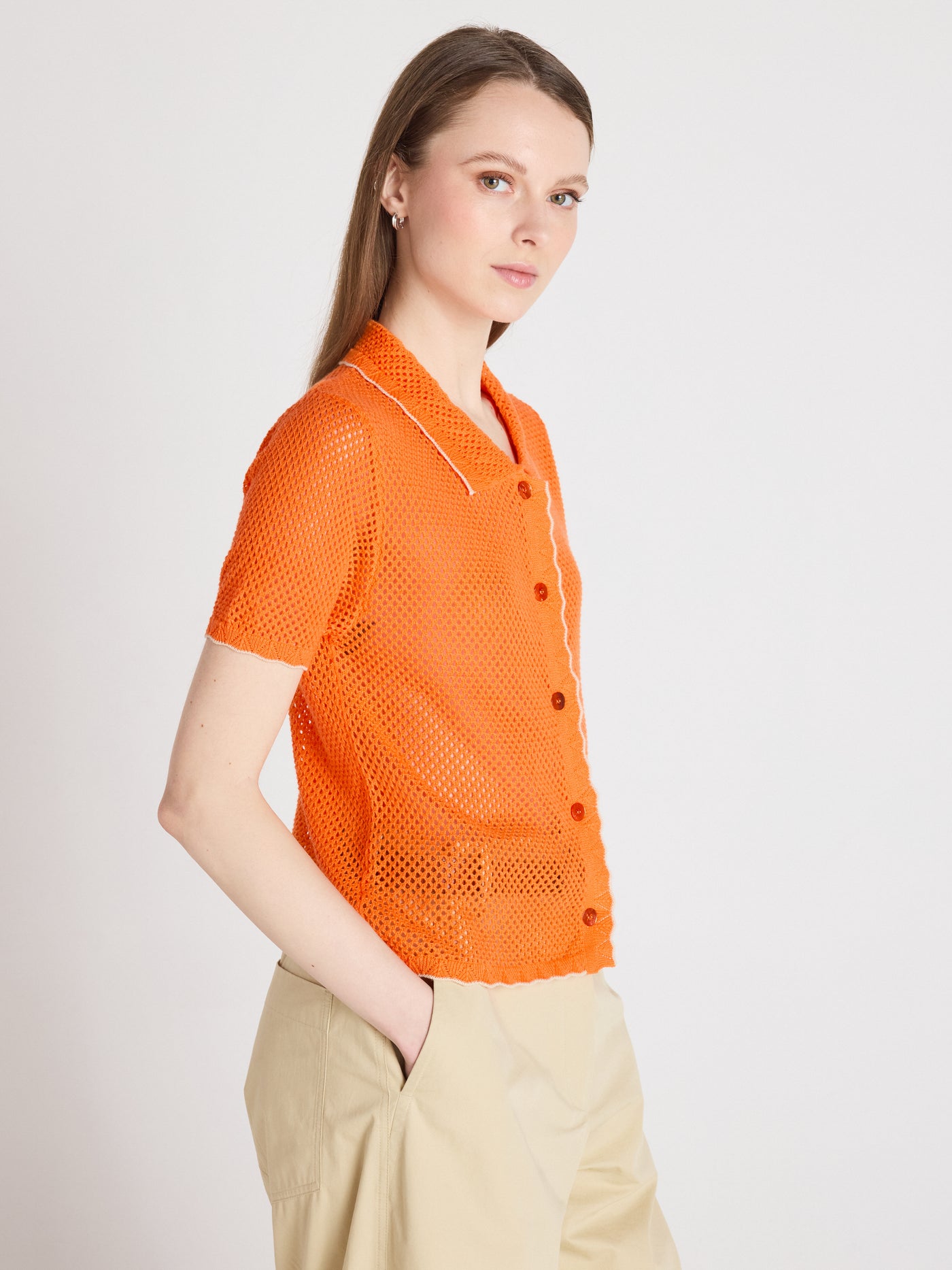 molly - Chemise en coton cachemire - clementine
