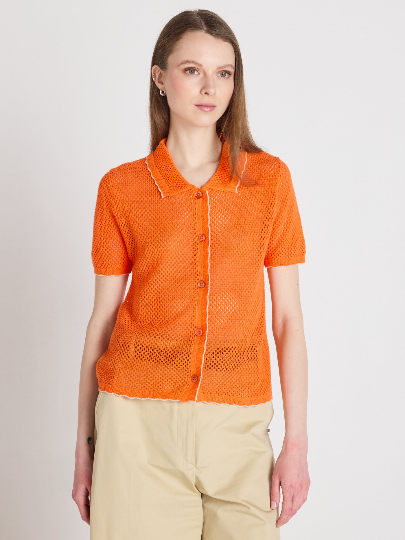 molly - Chemise en coton cachemire - clementine