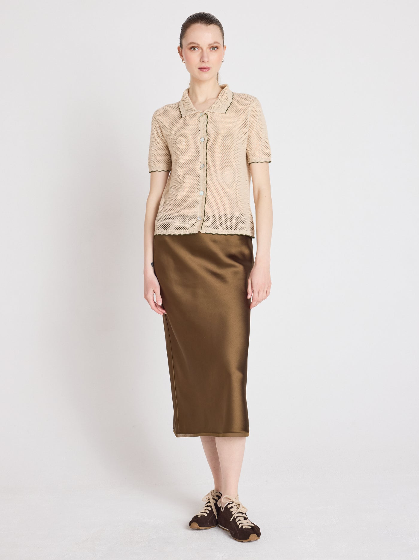 molly - Chemise en coton cachemire - oat