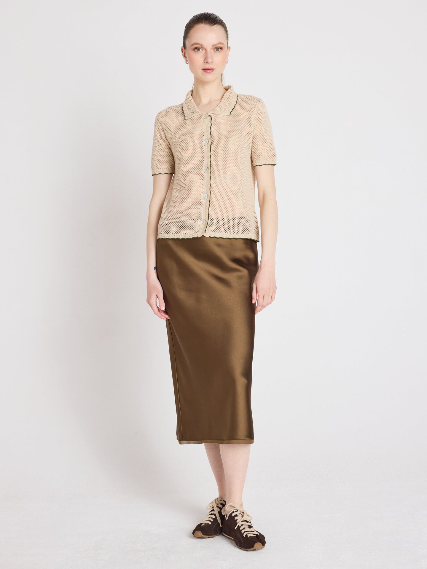 molly - Chemise en coton cachemire - oat