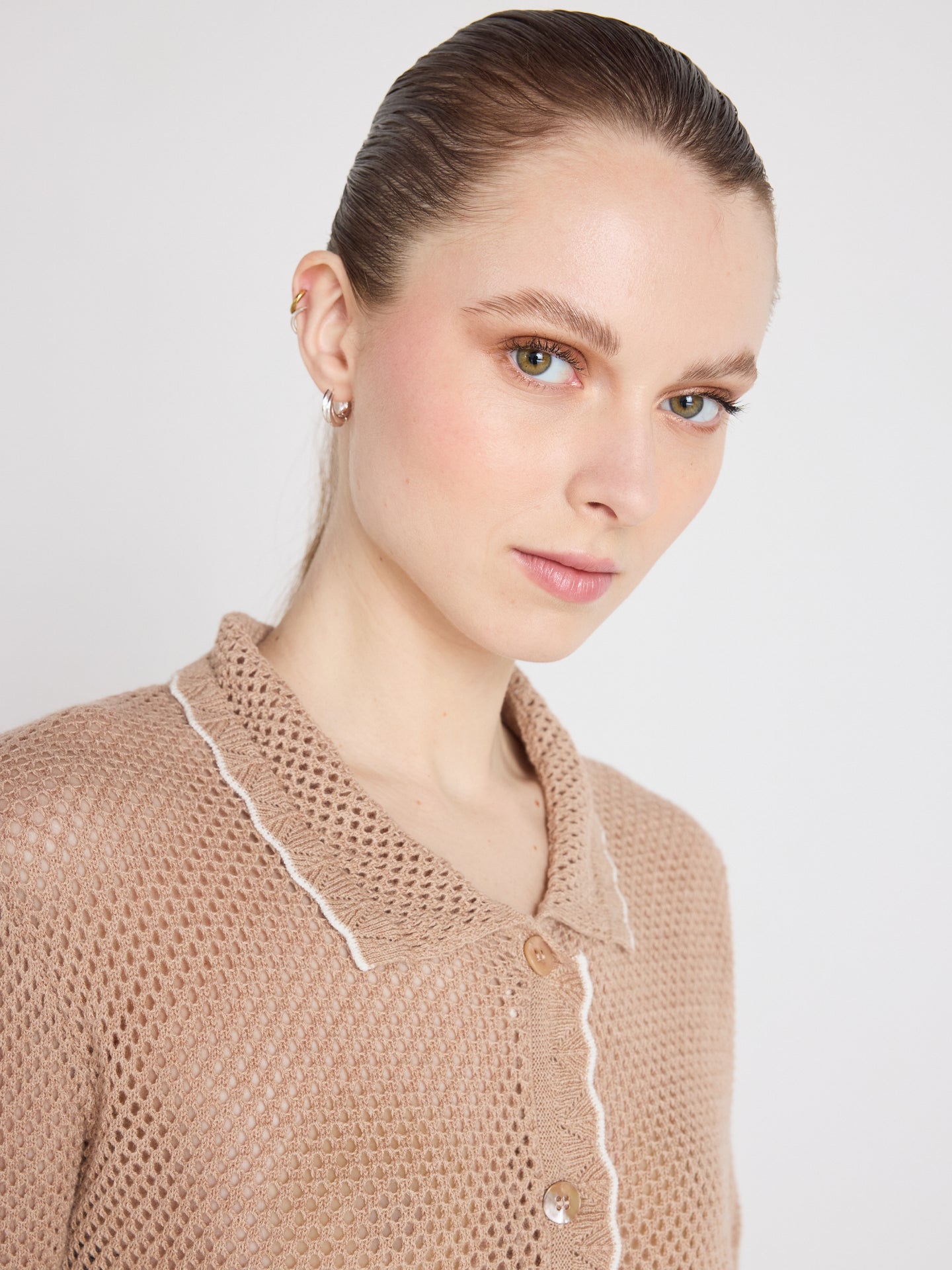 molly - Chemise en coton cachemire - sea shell