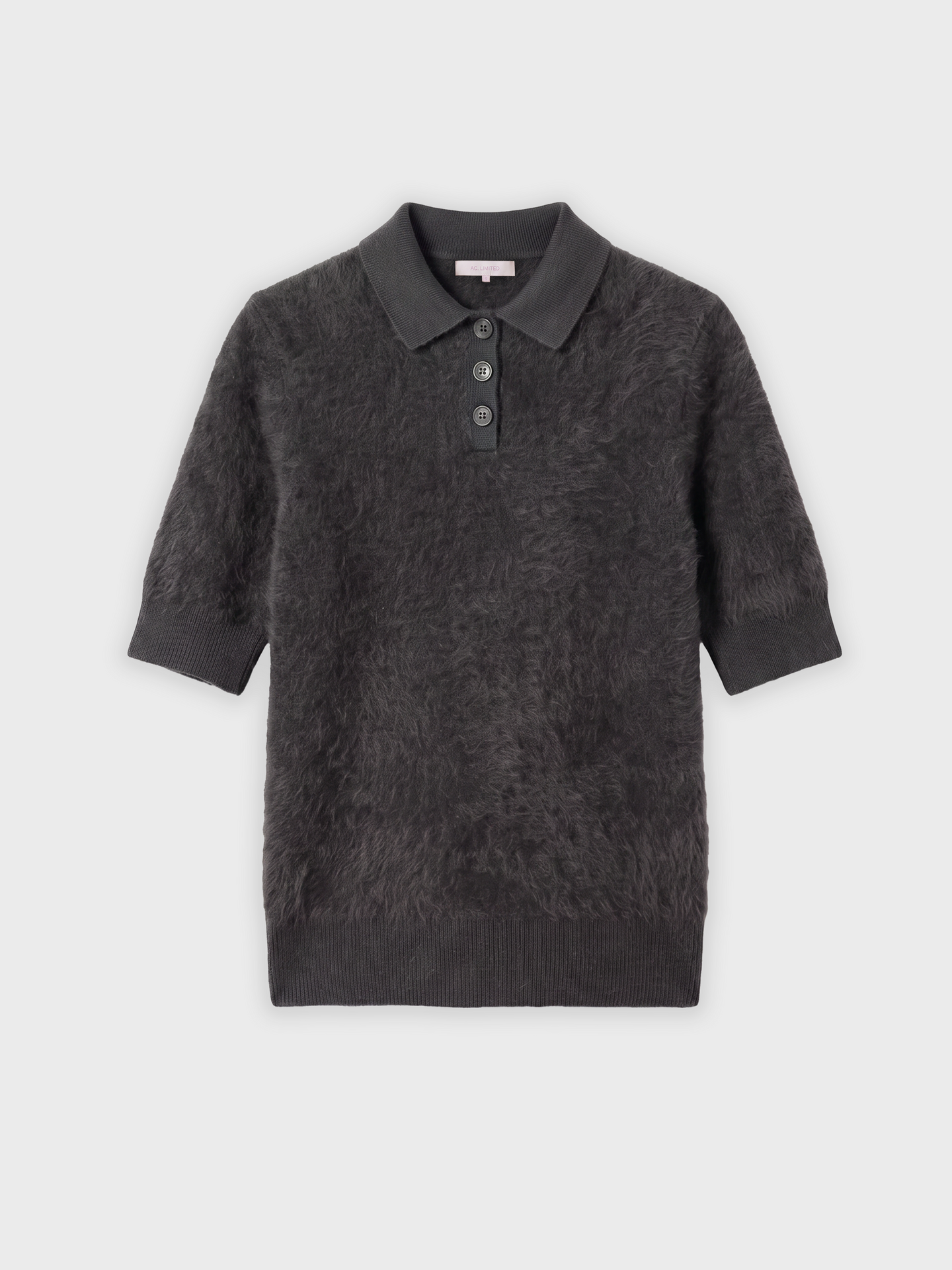 pull polo margot - Cachemire brossé - dark heather grey