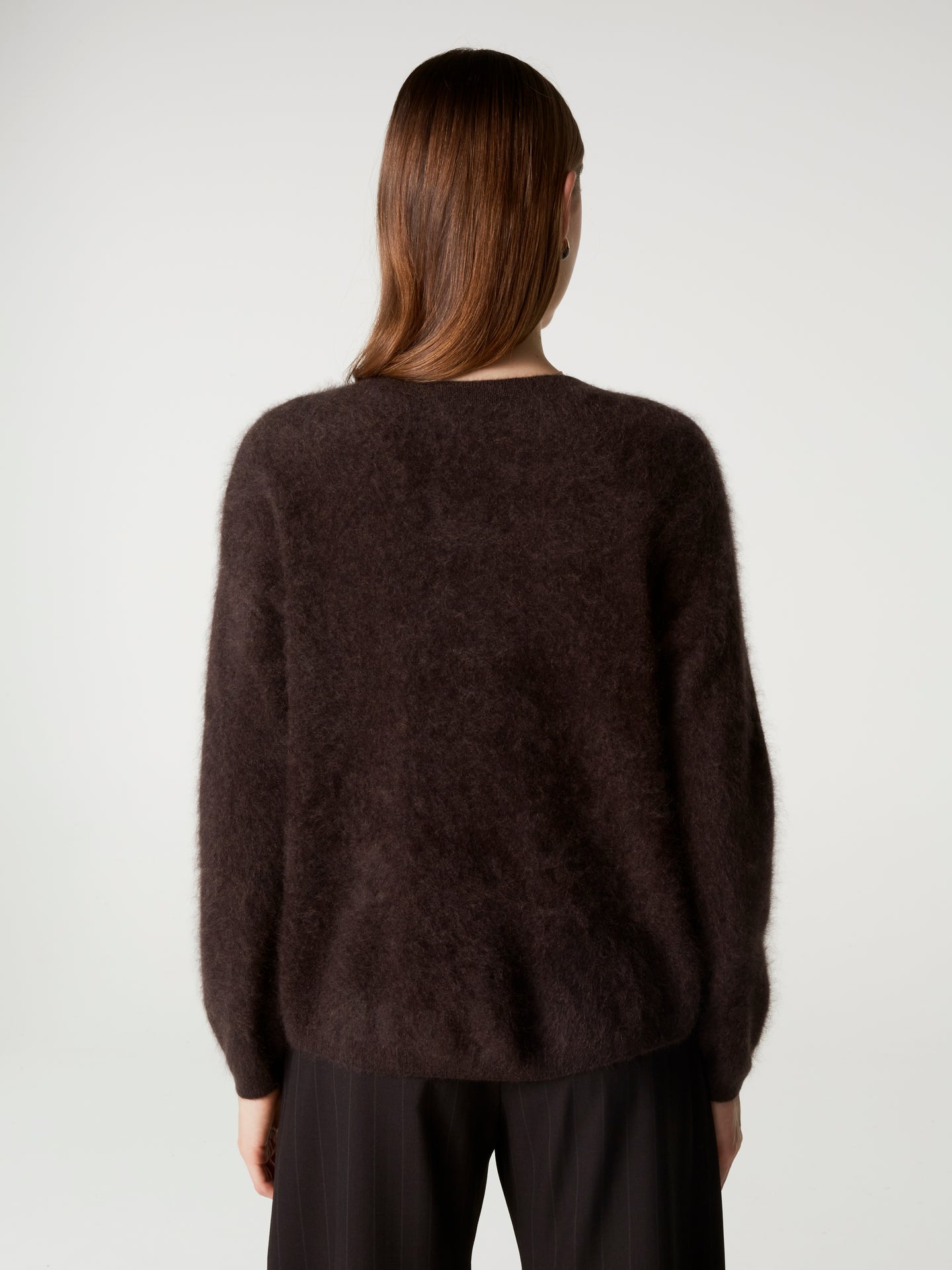 cardigan debora - Cachemire brossé - brownie