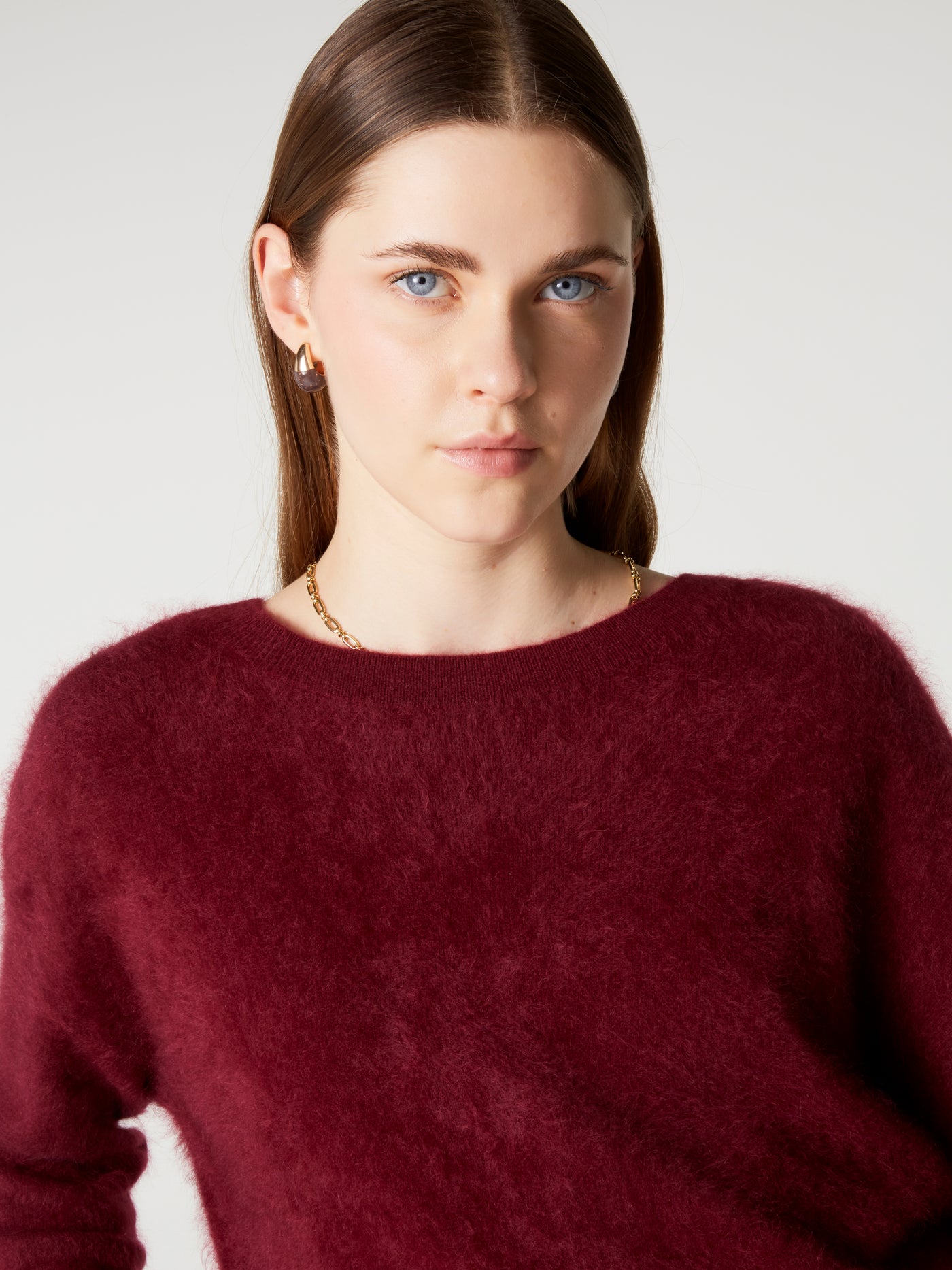 cardigan debora - Cachemire brossé - burgundy