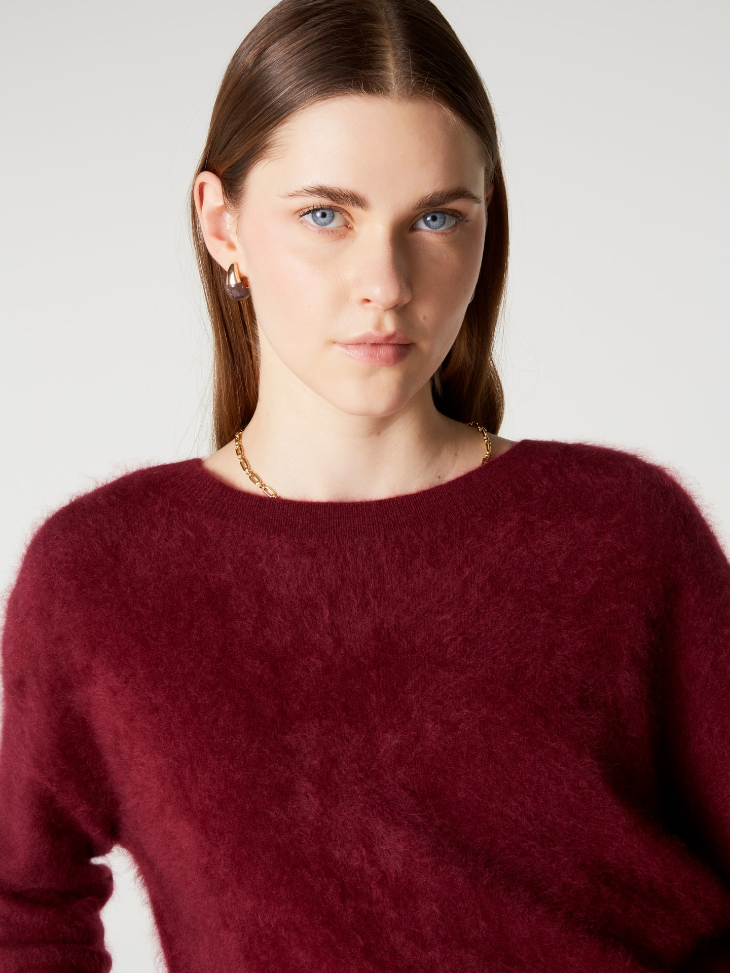 cardigan debora - Cachemire brossé - burgundy