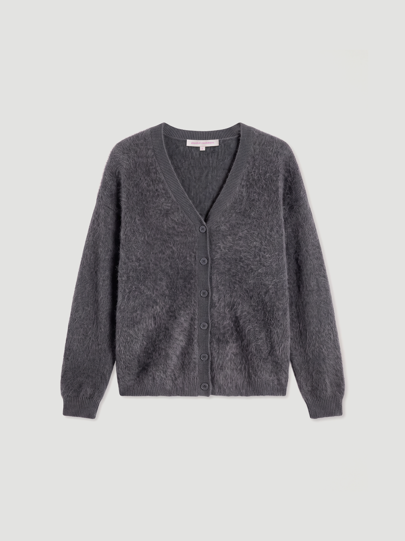 Cardigan Debora - Gebürsteter Kaschmir - dark heather grey