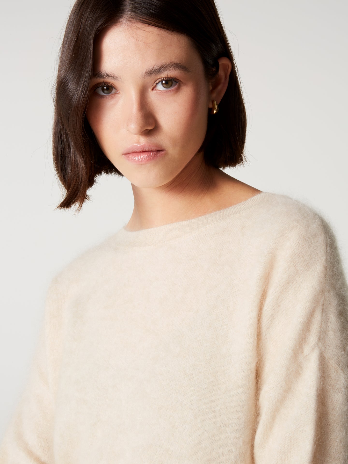 cardigan debora - Cachemire brossé - light beige