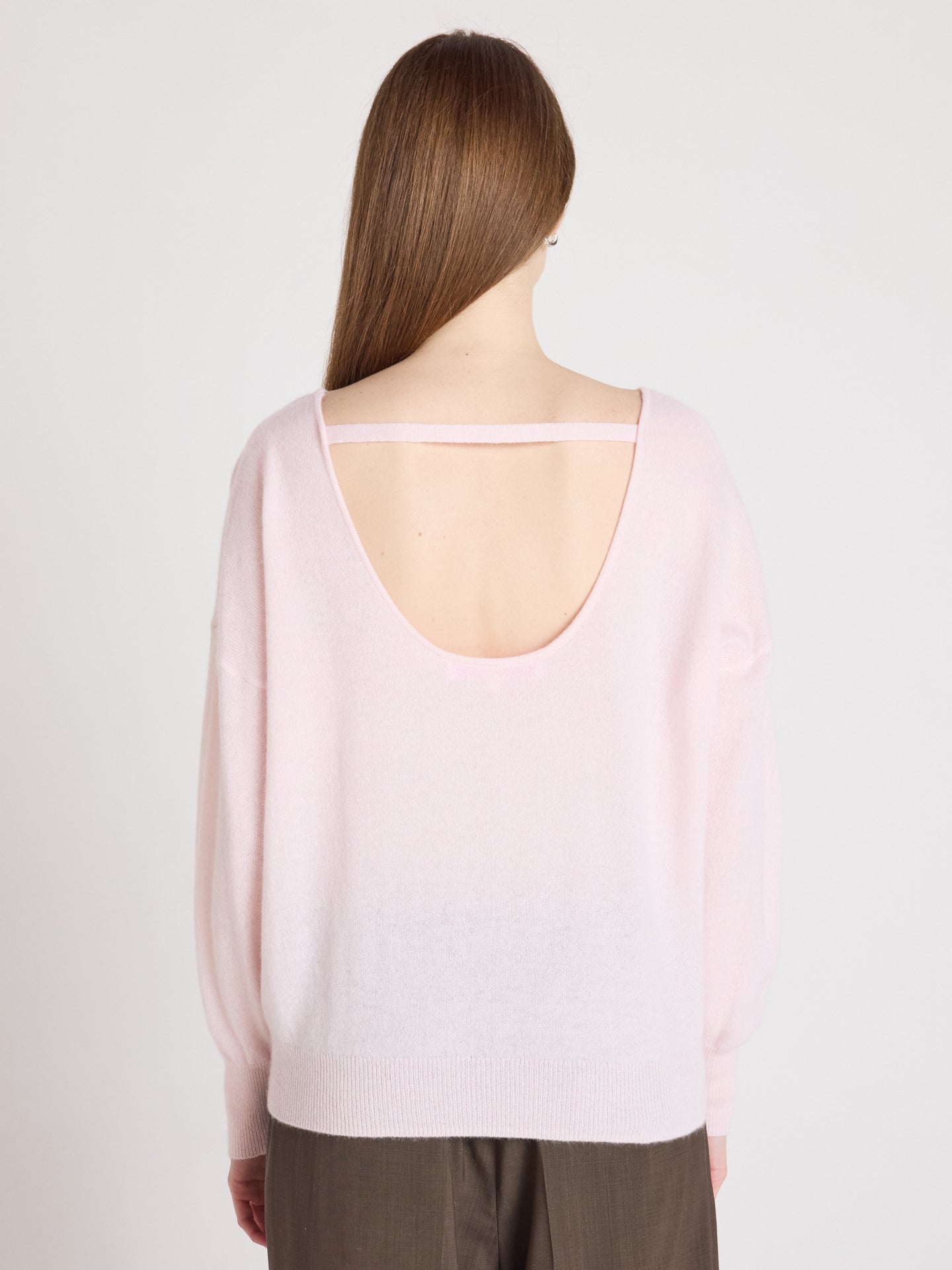 ivy round neck sweater - cashmere - ballerina