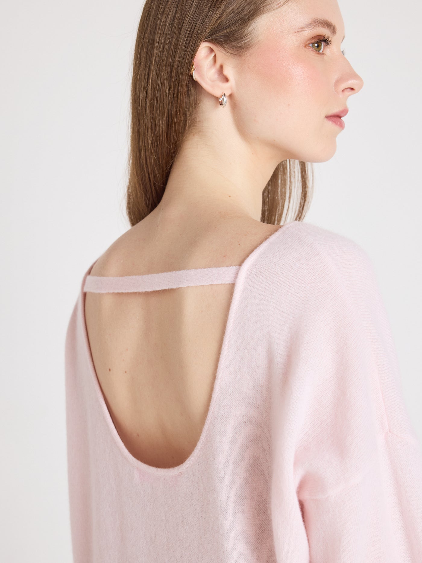 ivy - Neckholderpullover aus gebürstetem Kaschmir - ballerina