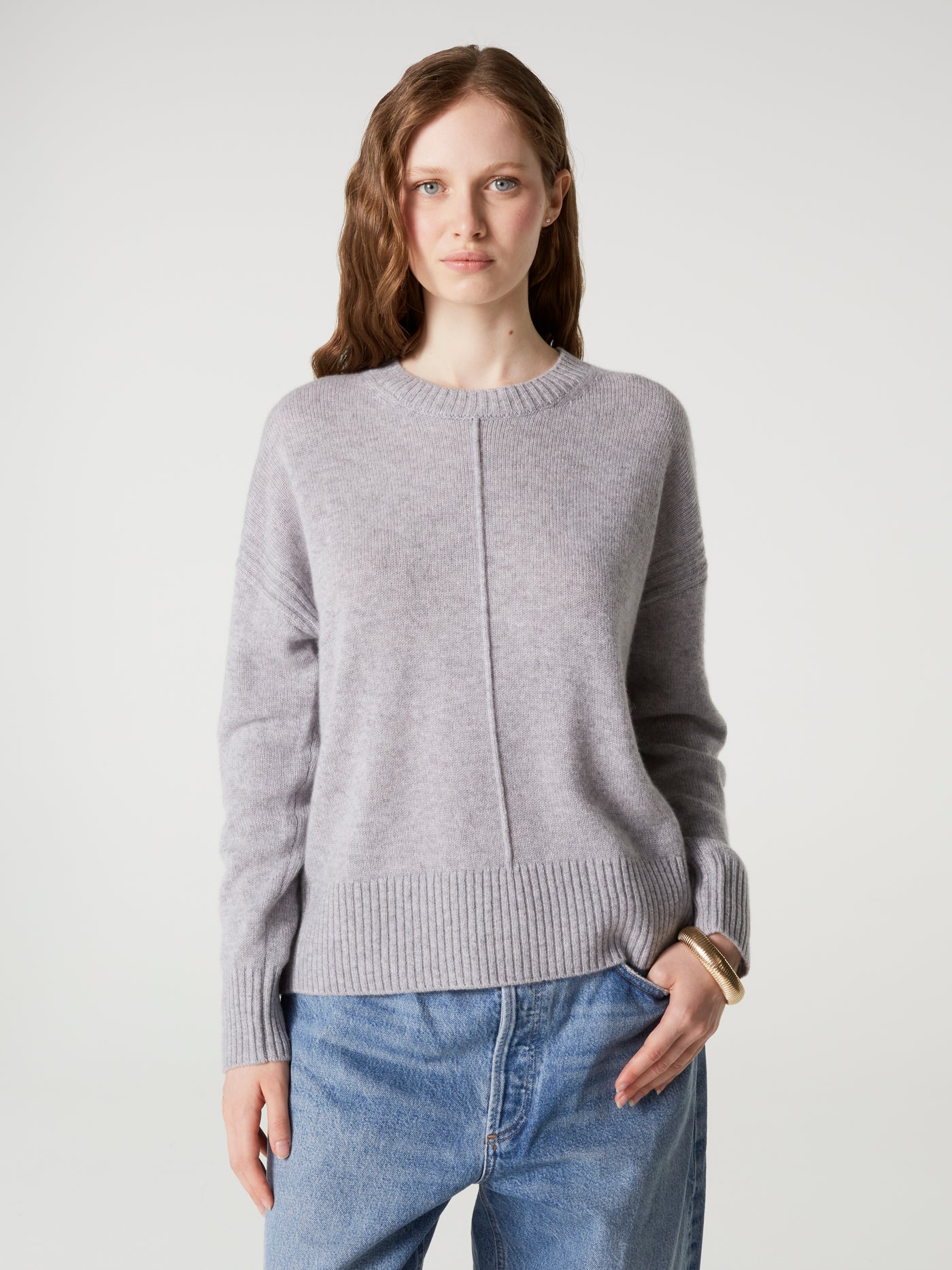 pull candace - Cachemire épais - ash