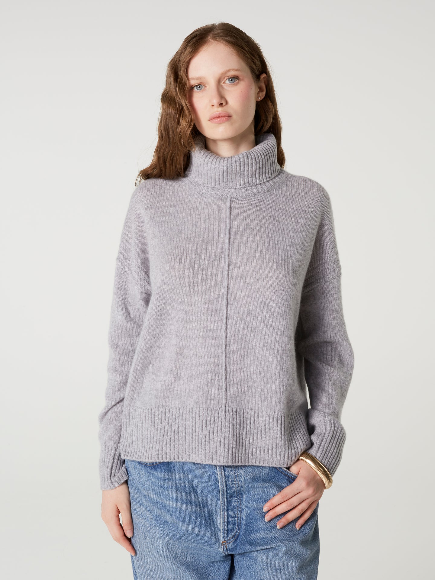 pull candace - Cachemire épais - ash