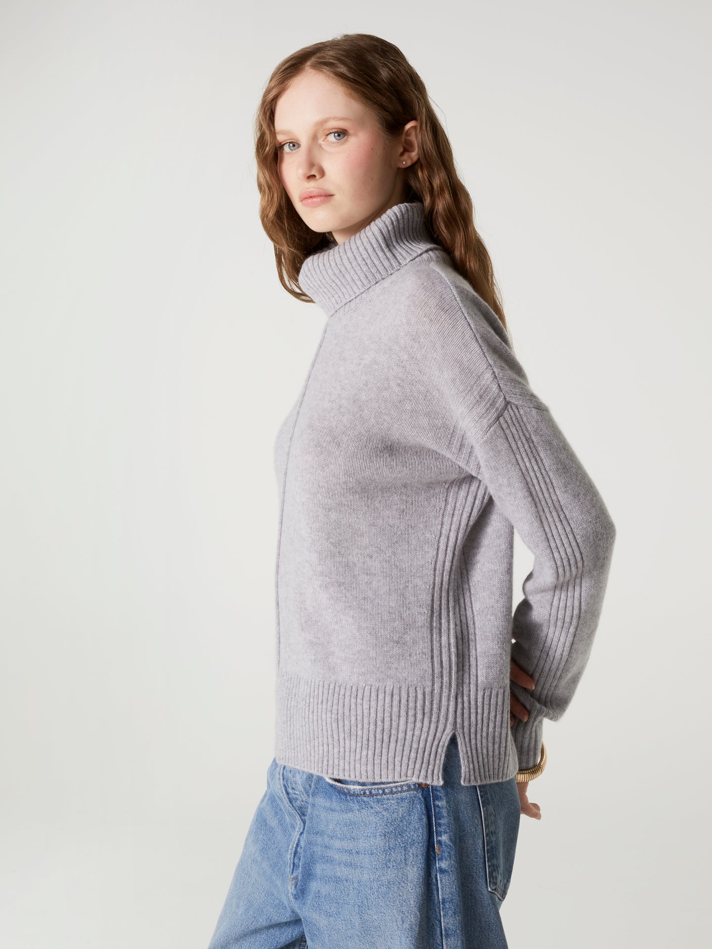pull candace - Cachemire épais - ash