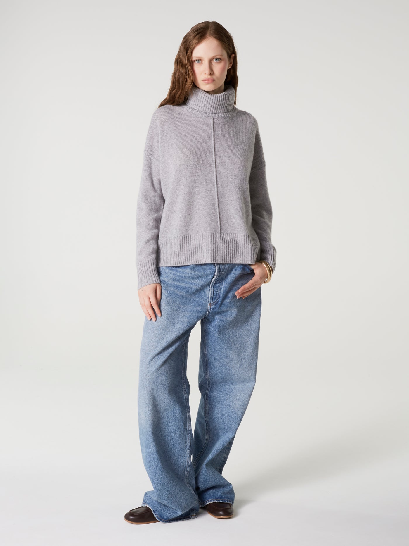 pull candace - Cachemire épais - ash