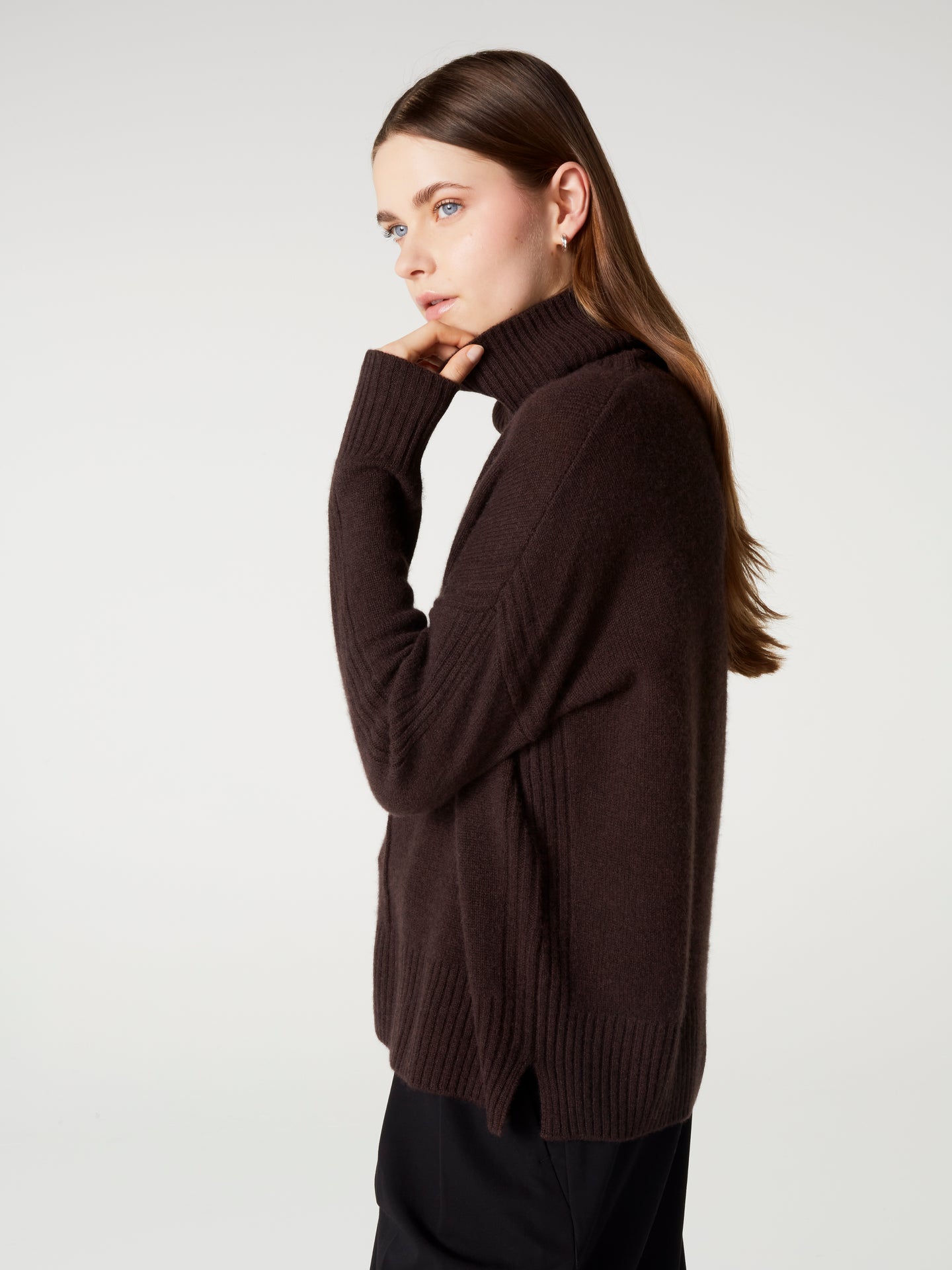 pull candace - Cachemire épais - dark brown