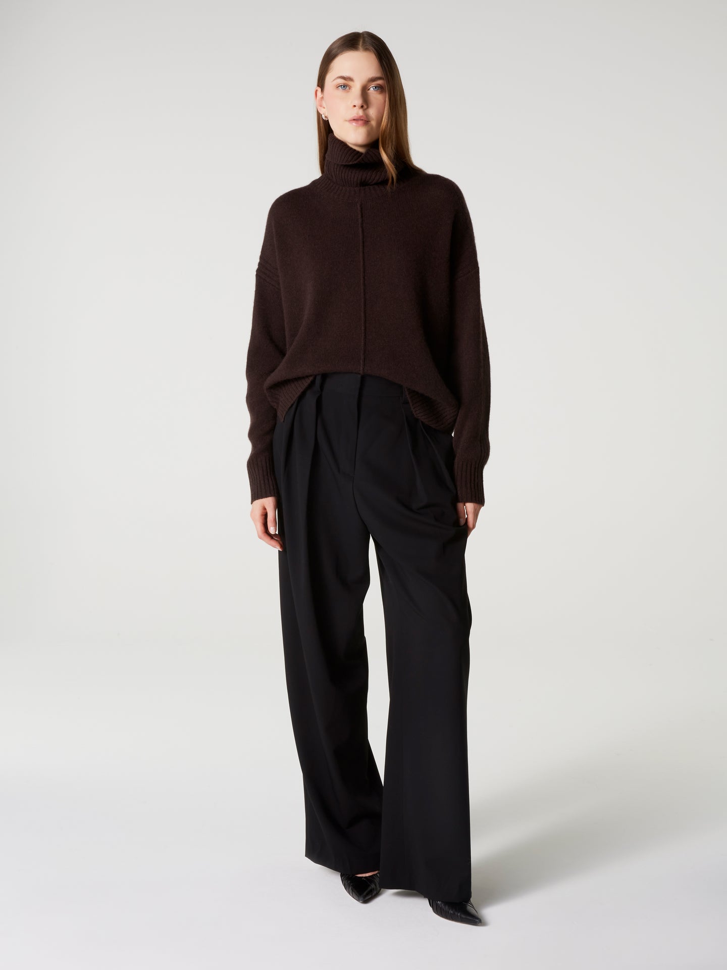 pull candace - Cachemire épais - dark brown