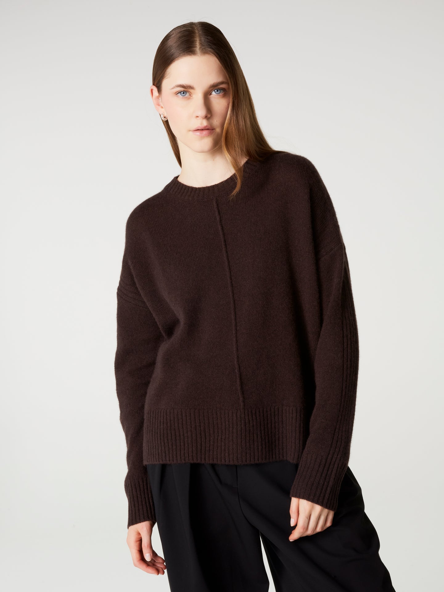 pull candace - Cachemire épais - dark brown