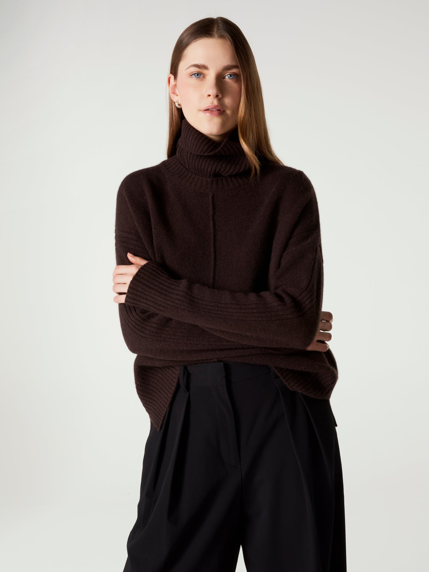 pull candace - Cachemire épais - dark brown