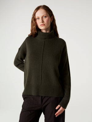 Candace Jumper - Thick Cashmere - olive