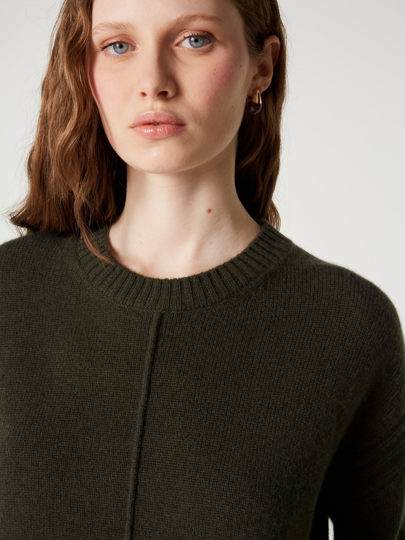 pull candace - Cachemire épais - olive