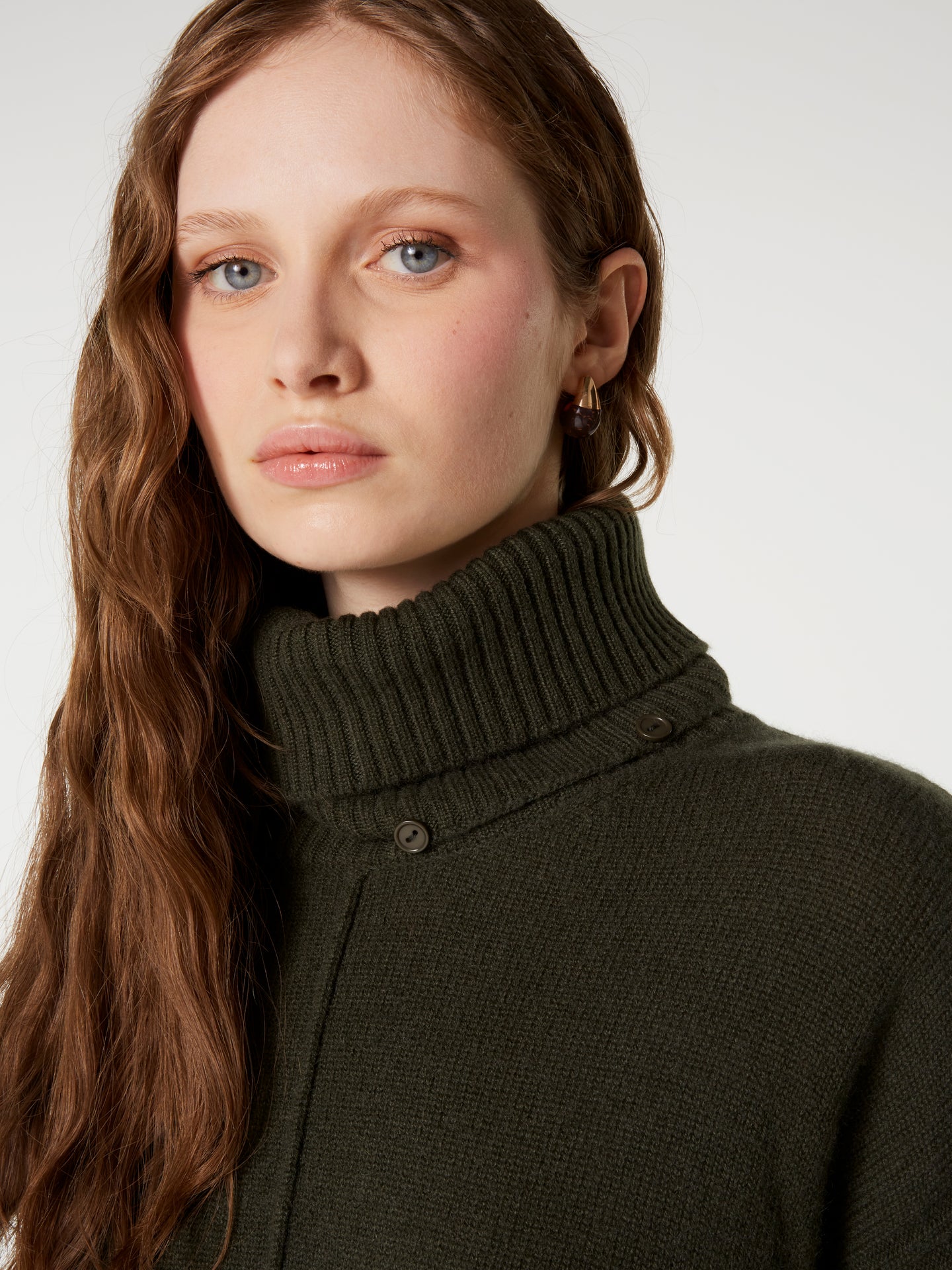 pull candace - Cachemire épais - olive