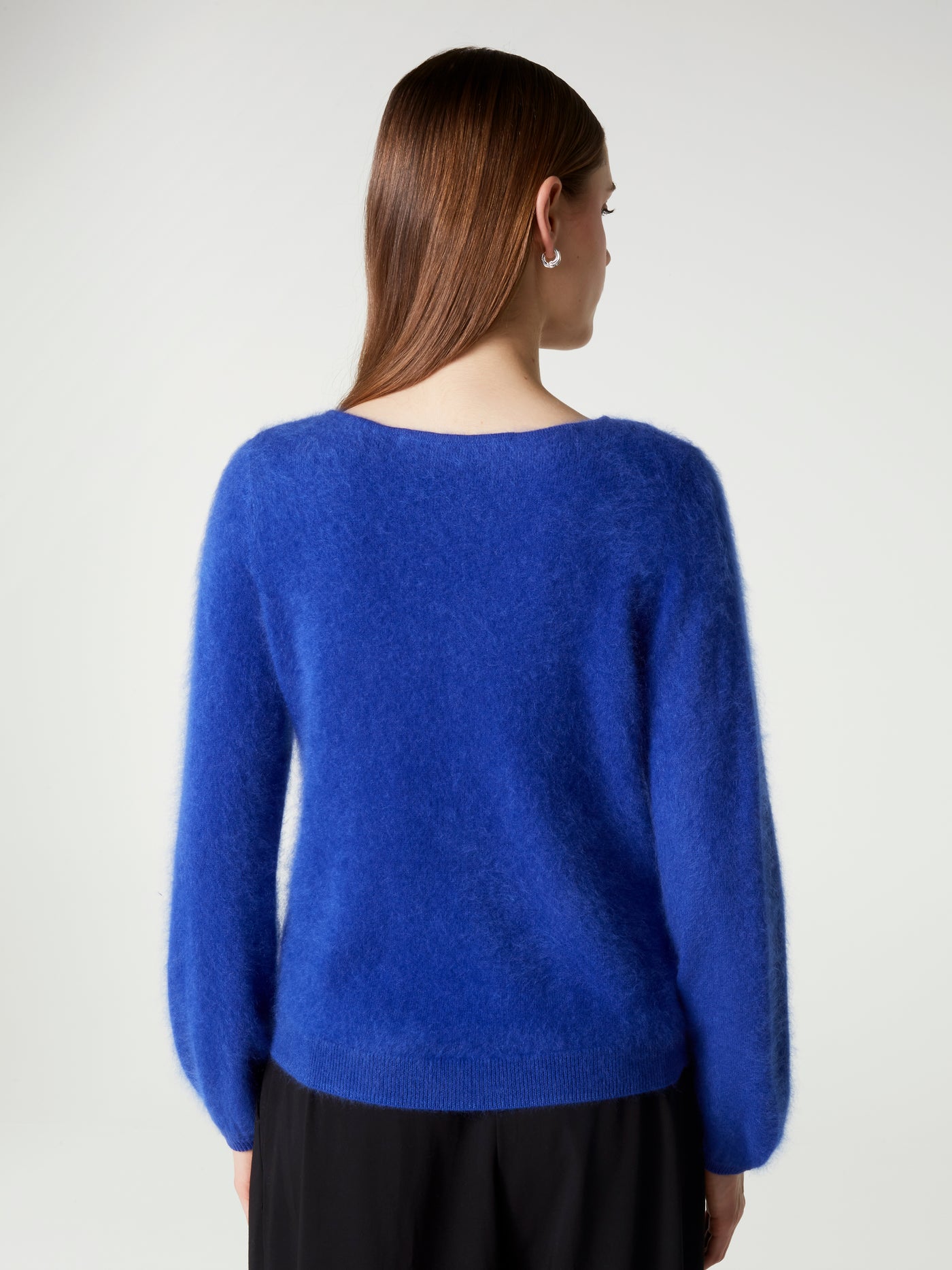 pull garance - Cachemire brossé - cobalt