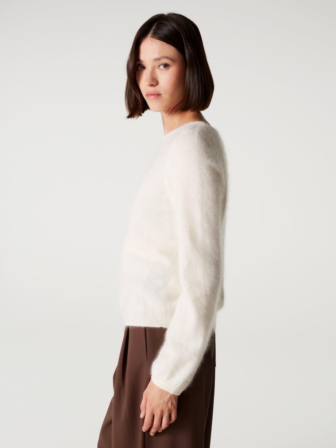 pull garance - Cachemire brossé - cream