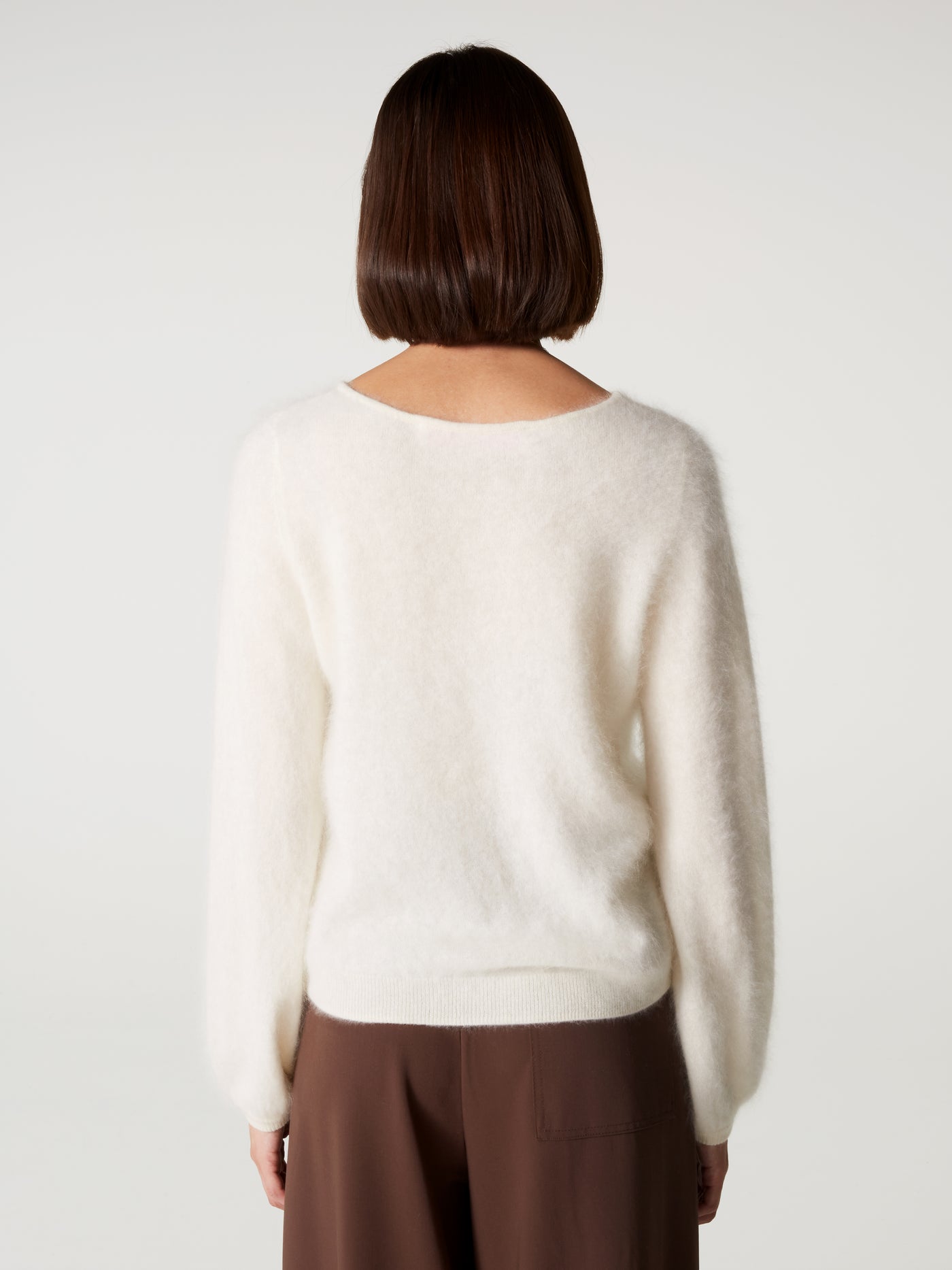 pull garance - Cachemire brossé - cream