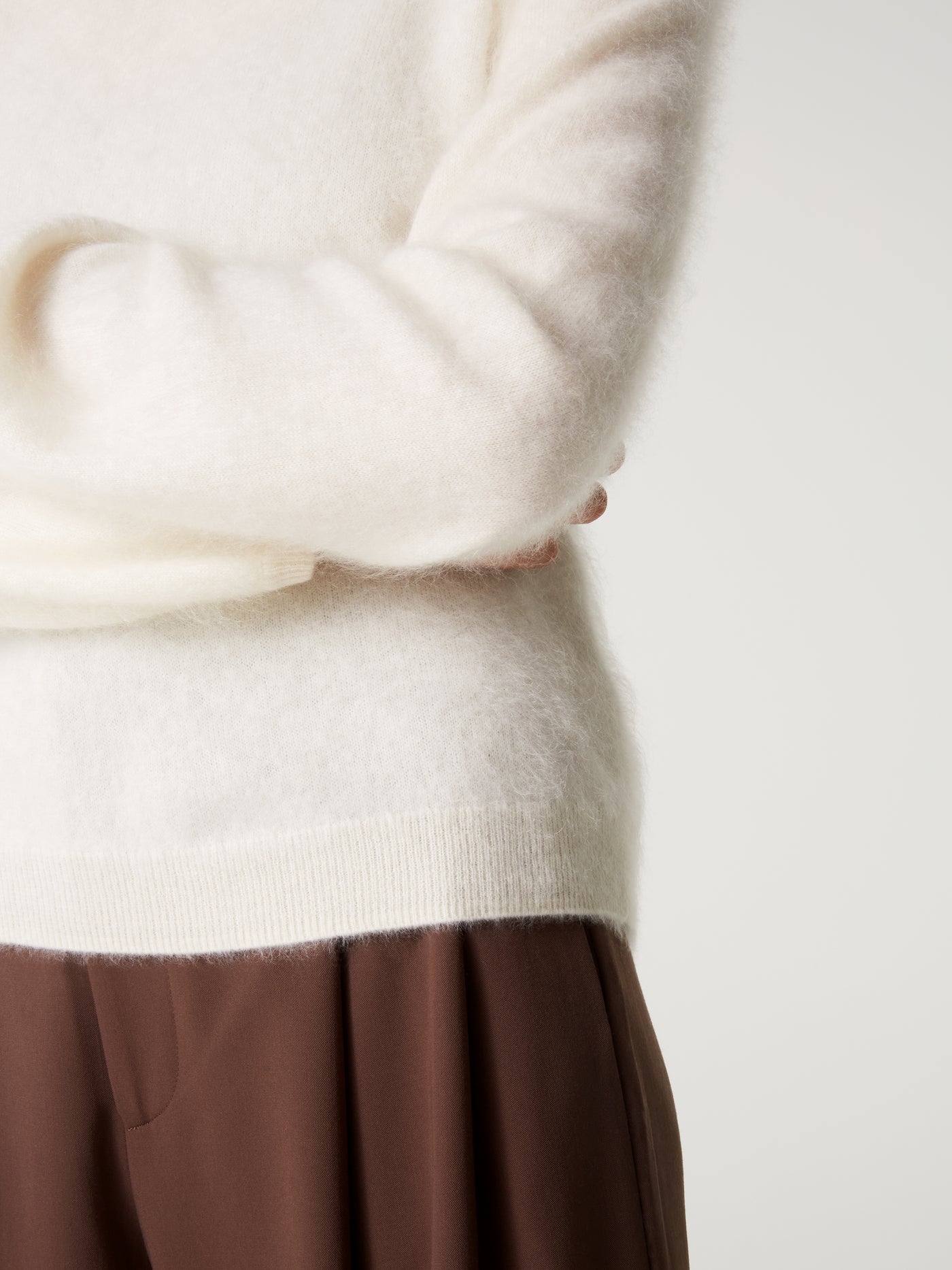 pull garance - Cachemire brossé - cream