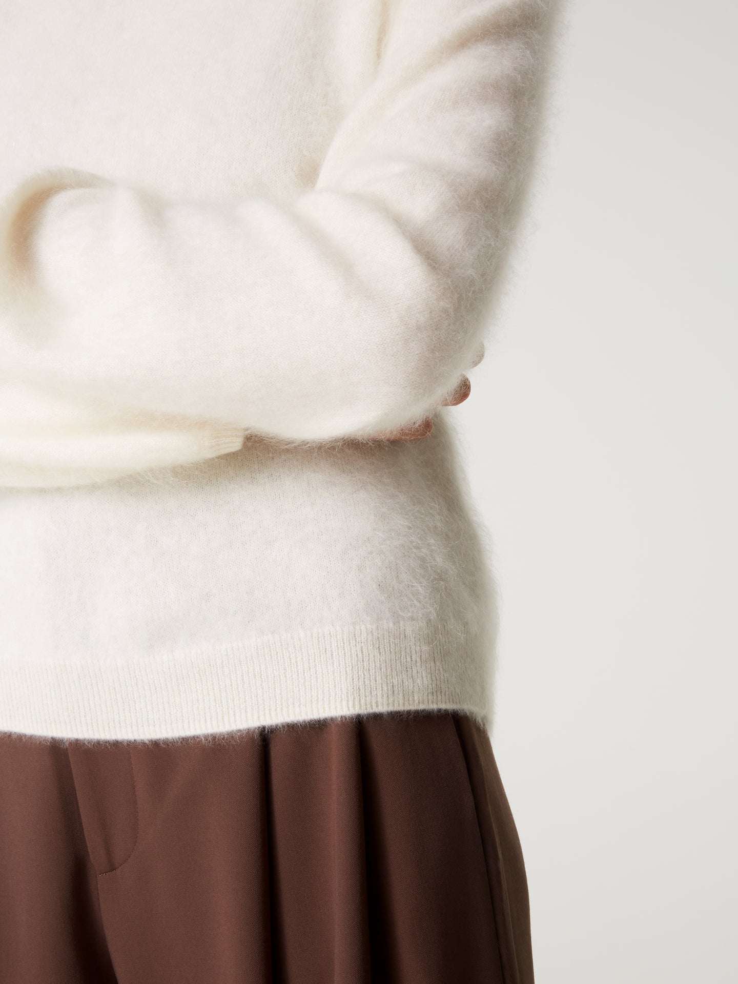 pull garance - Cachemire brossé - cream