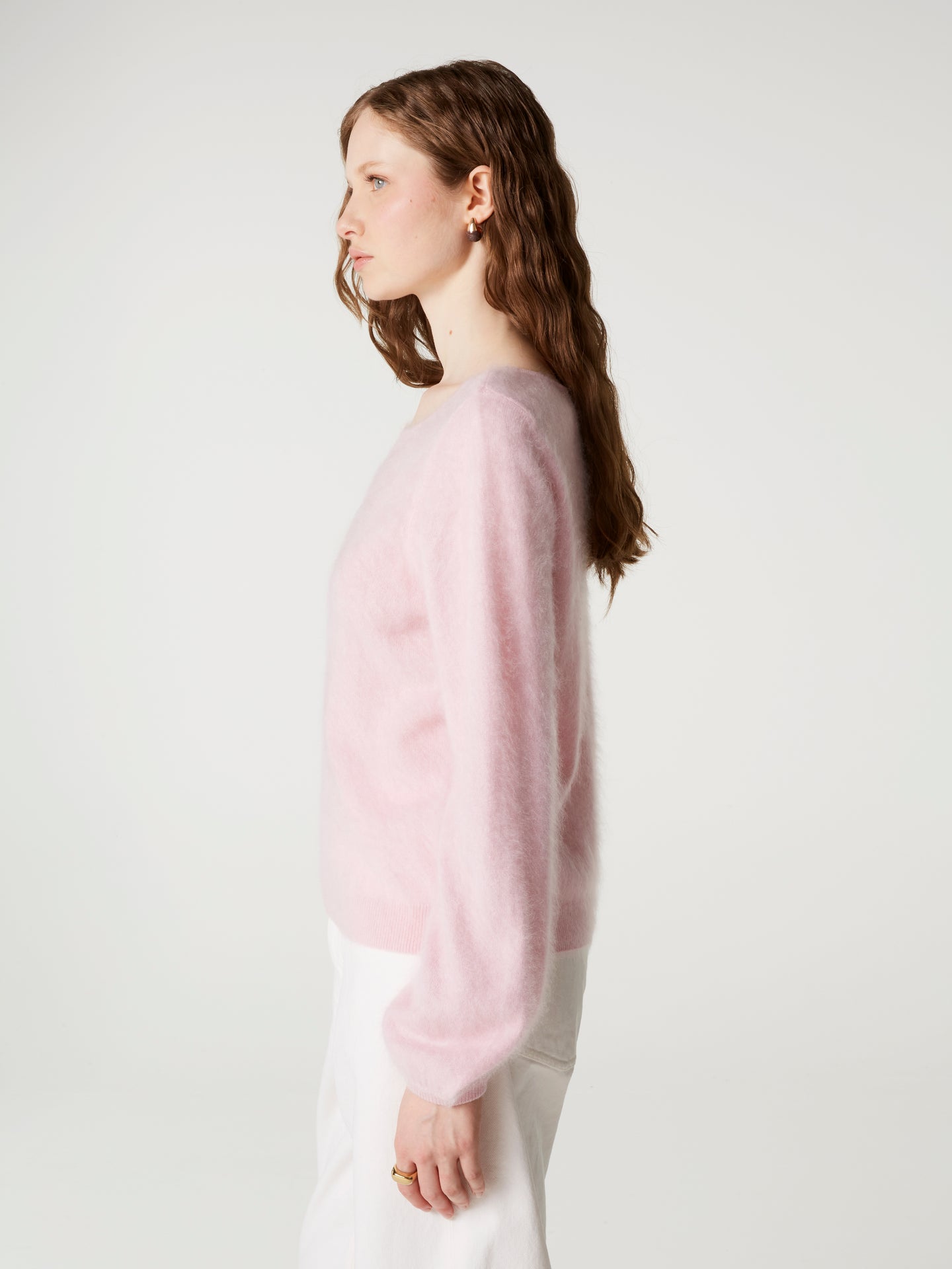 pull garance - Cachemire brossé - light pink