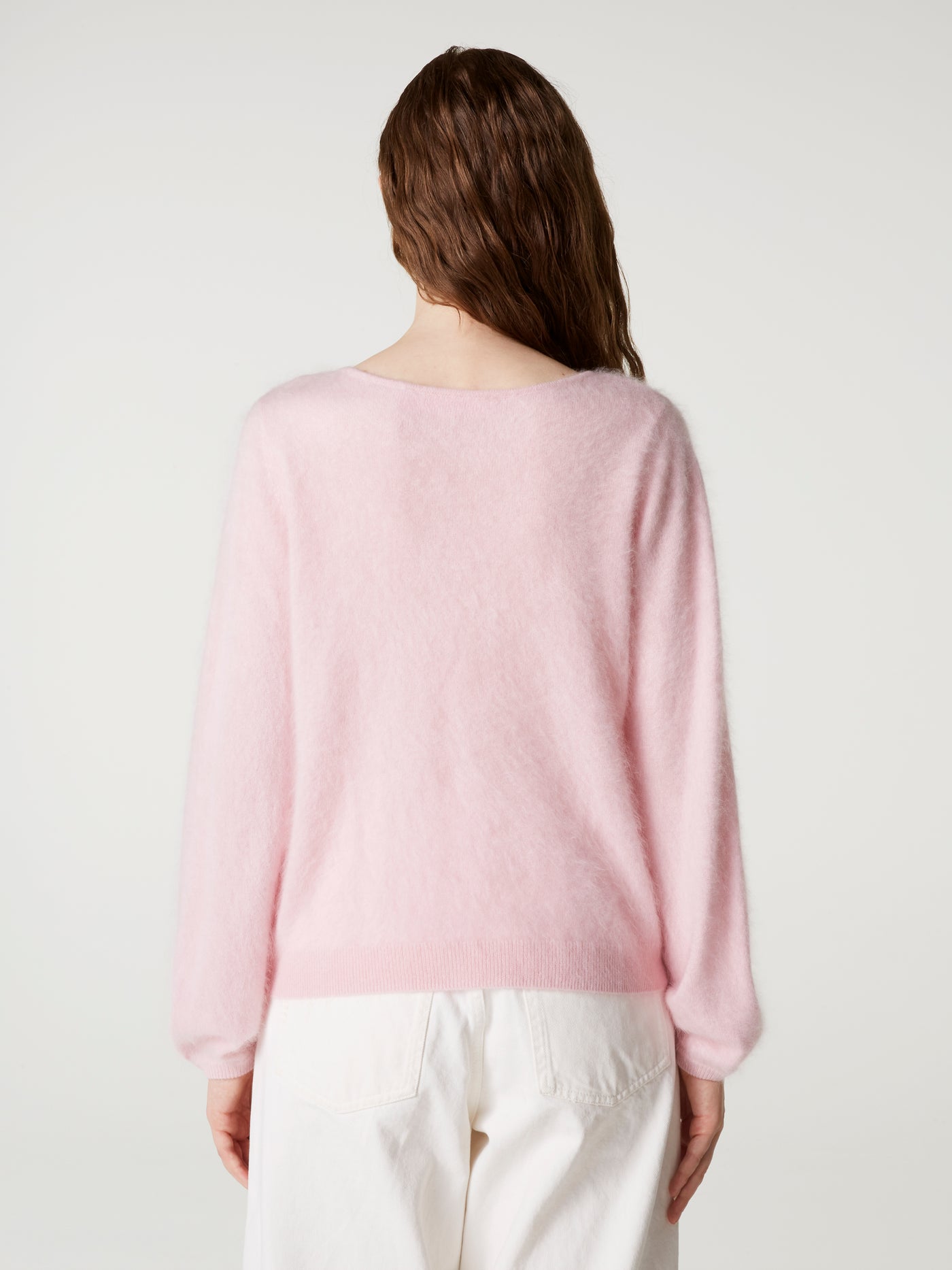 pull garance - Cachemire brossé - light pink