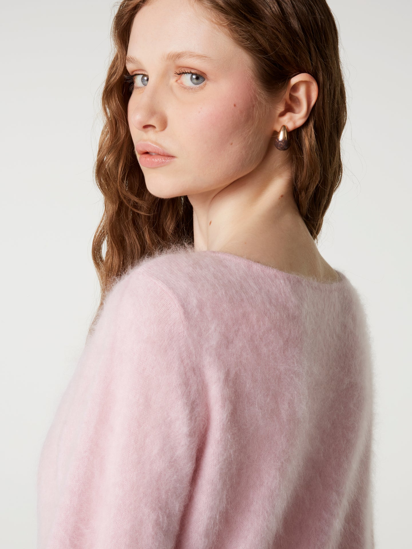 pull garance - Cachemire brossé - light pink