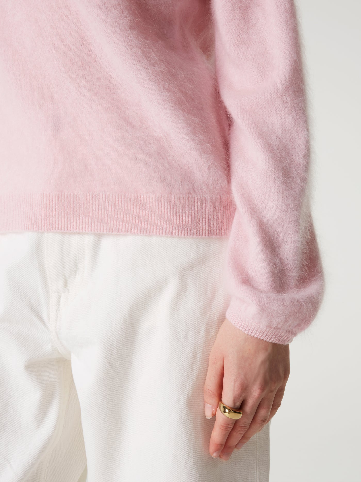 pull garance - Cachemire brossé - light pink