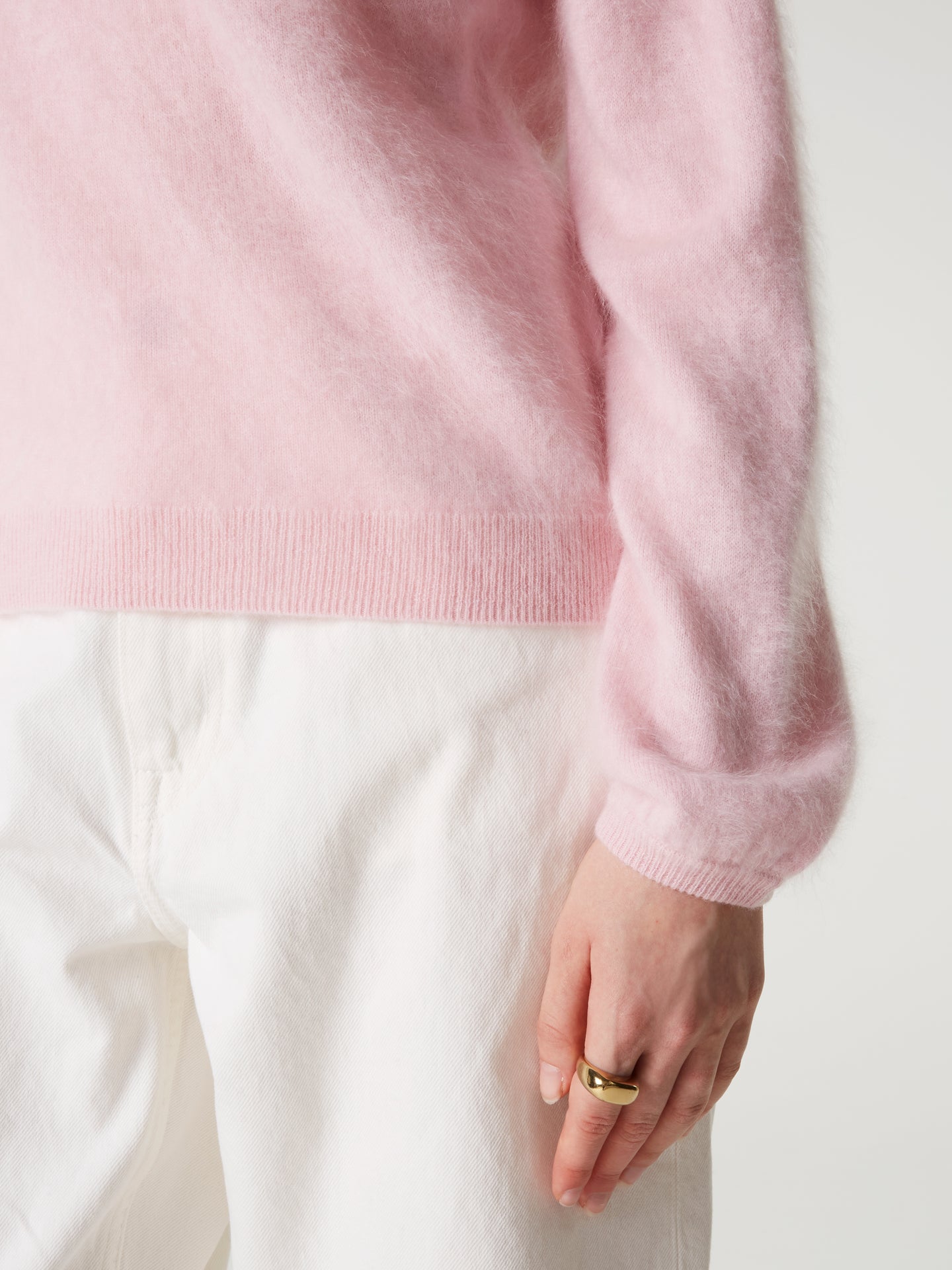 pull garance - Cachemire brossé - light pink