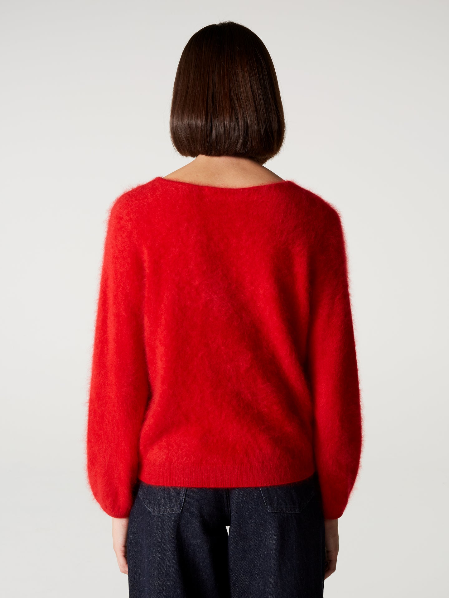 pull garance - Cachemire brossé - rouge