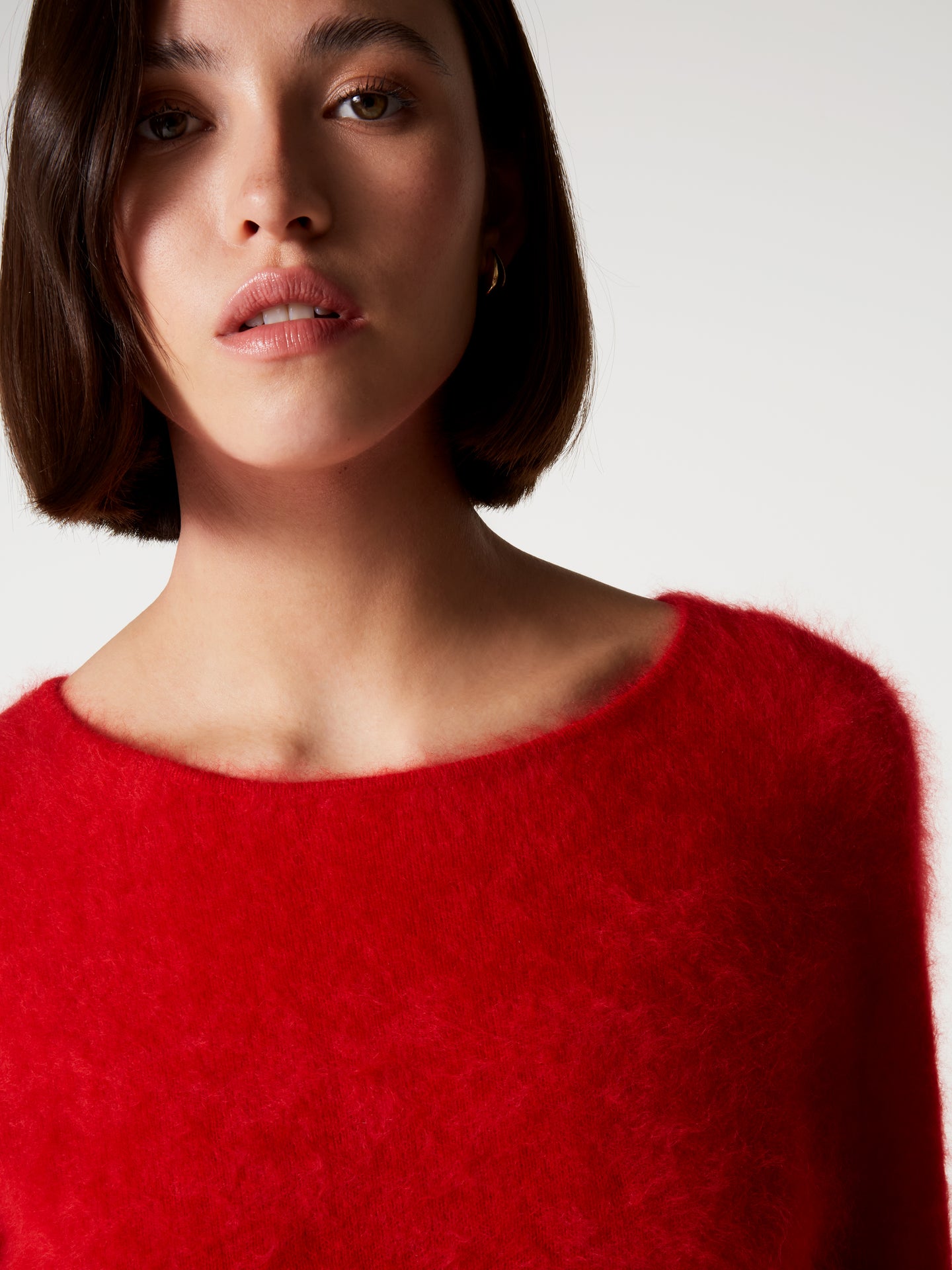 pull garance - Cachemire brossé - rouge